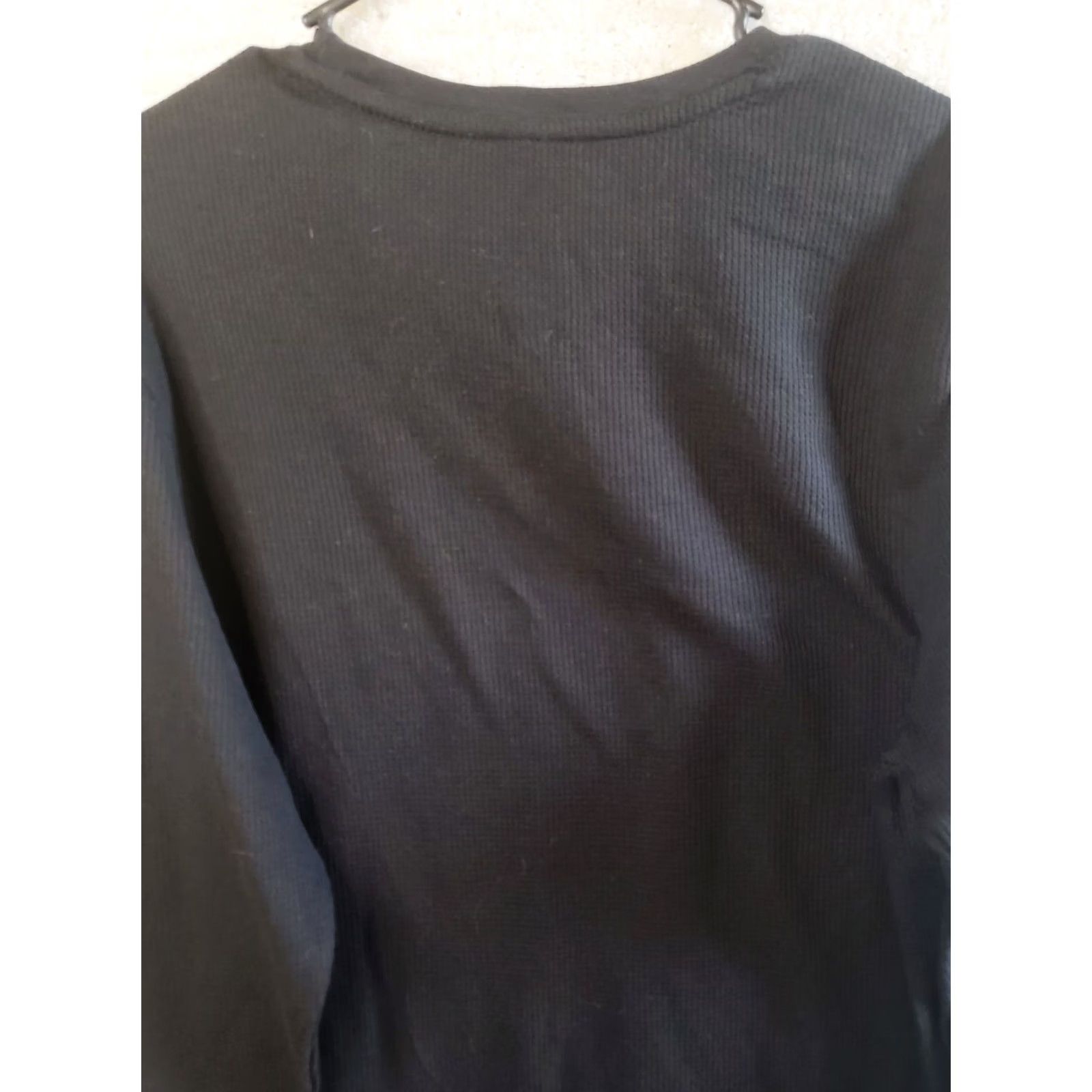 Vintage U.S. Polo Assn Shirt Men's L Black Long Sleeve Sleepwear Waffle Knit Tee Size US L / EU 52-54 / 3 - 6 Thumbnail