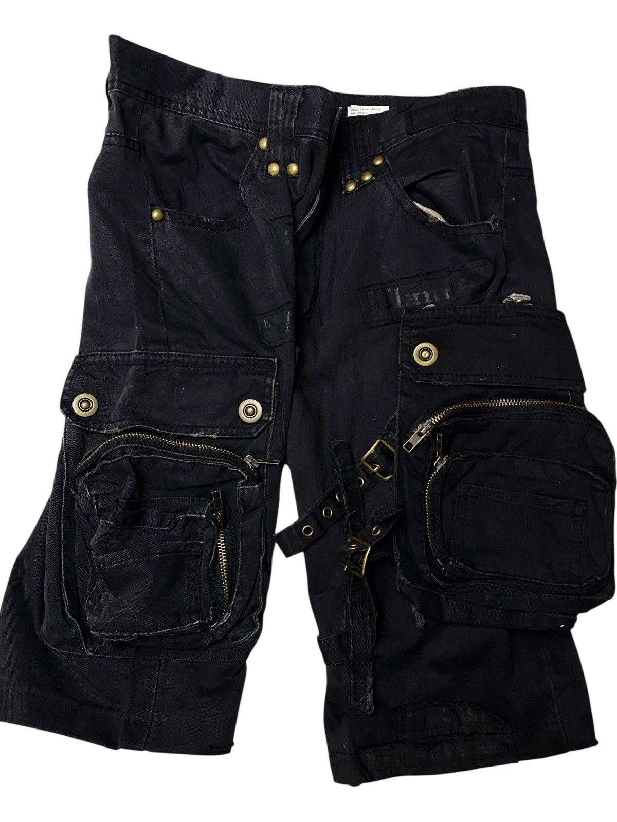 14th Addiction 2000's In The Attic Grunge 3D Gasmask Shorts Size US 29 - 2 Thumbnail