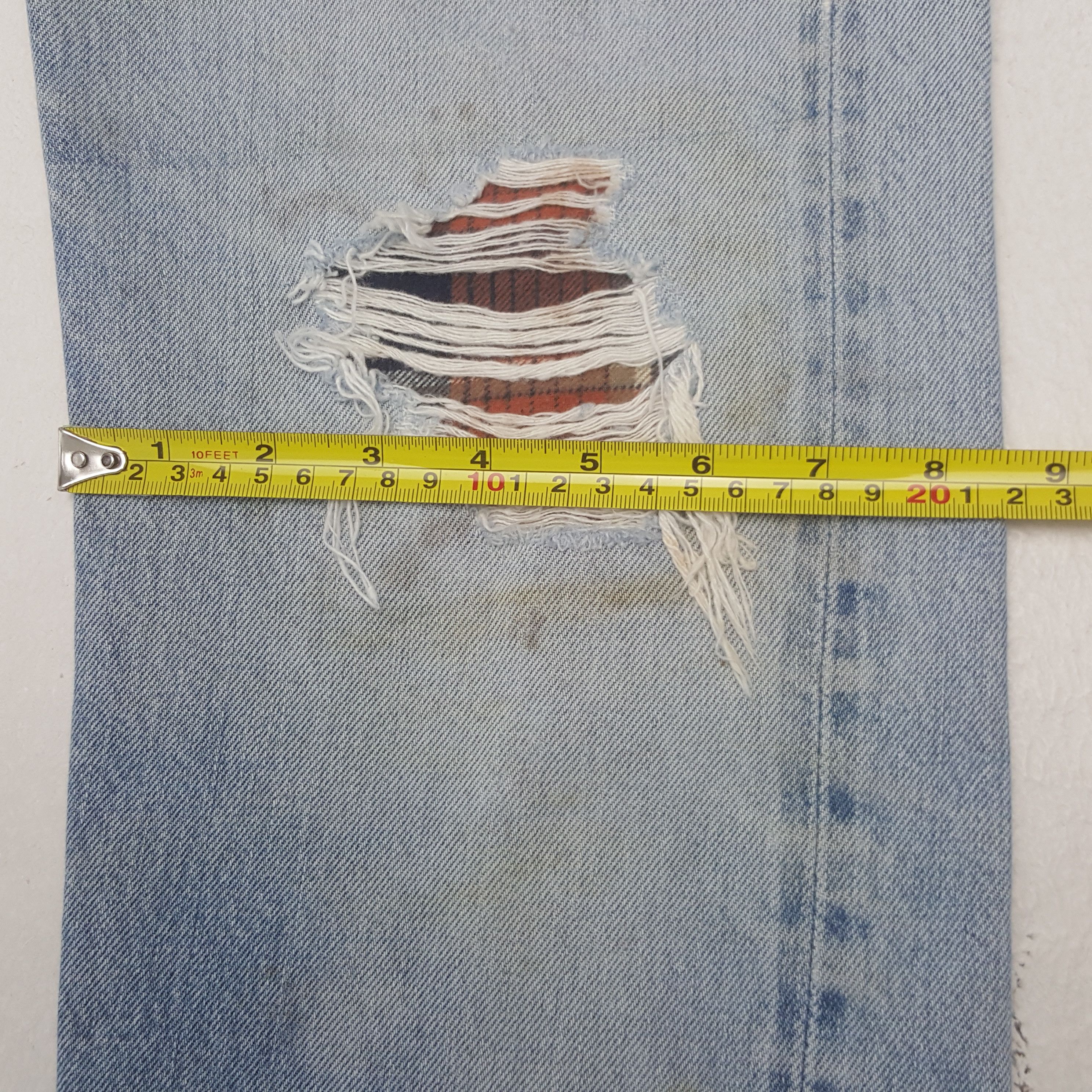 Levi's Vintage Clothing Vintage Levi's 501 Distressed Patch Denim Jeans Size US 28 / EU 44 - 9 Thumbnail