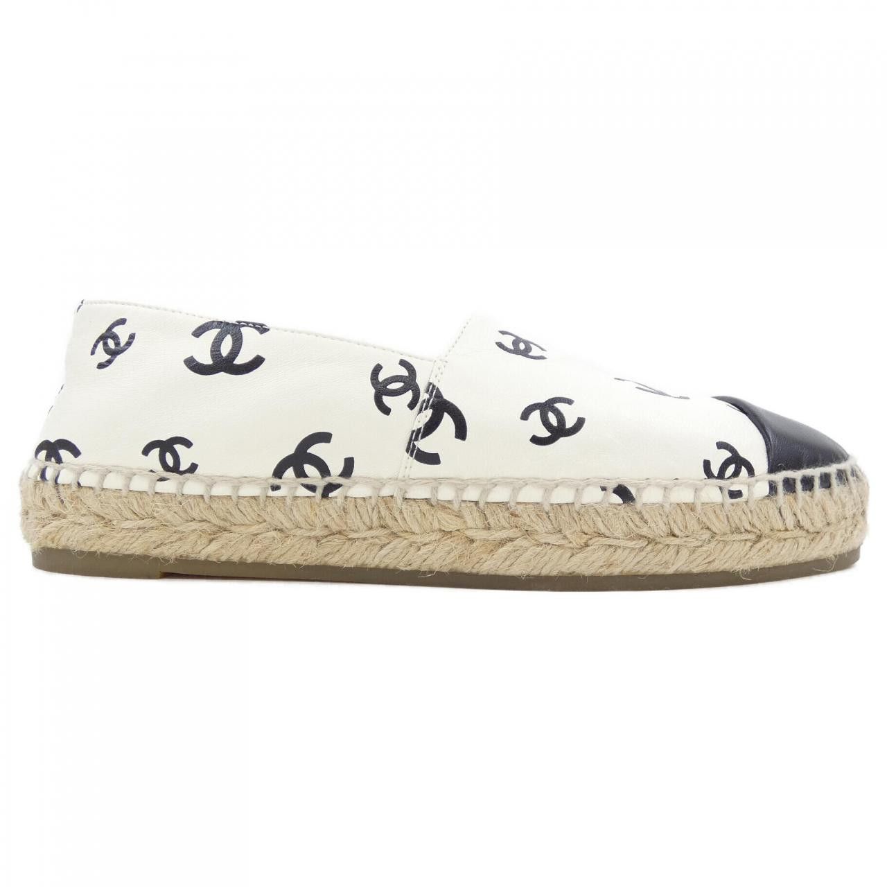 Chanel Chanel Chanel Espadrille Lambskin Shoes Leather Shoes G38628Y55871 DUTY FREE for USA Size ONE SIZE - 1 Thumbnail