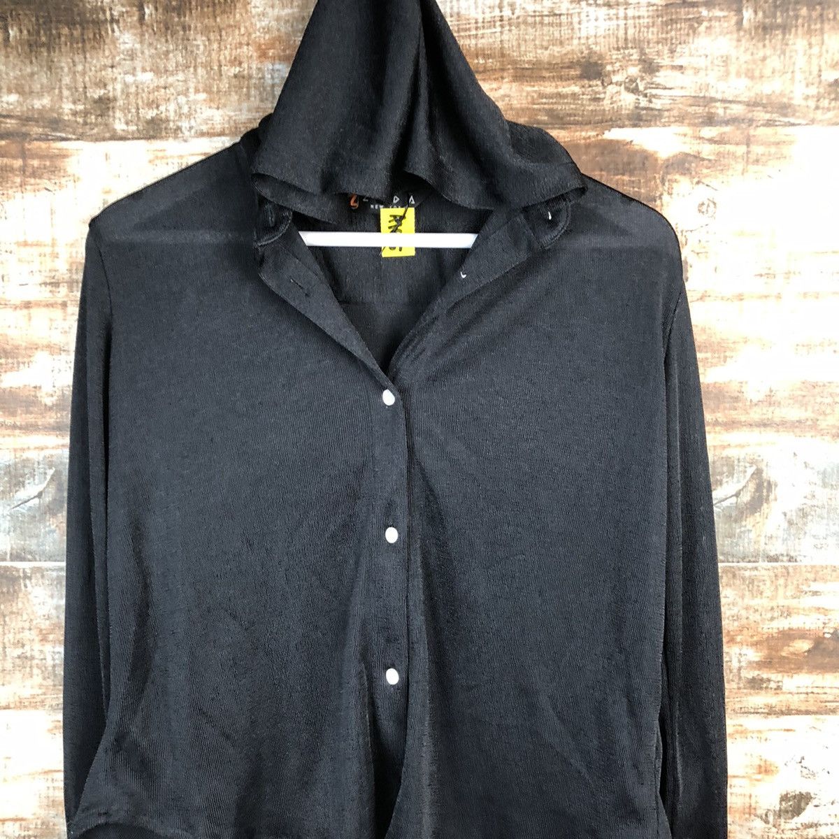Homespun Knitwear × Japanese Brand Zada New York Black Cardigan Knitwear Hoodie #A1675 Size M / US 6-8 / IT 42-44 - 5 Thumbnail