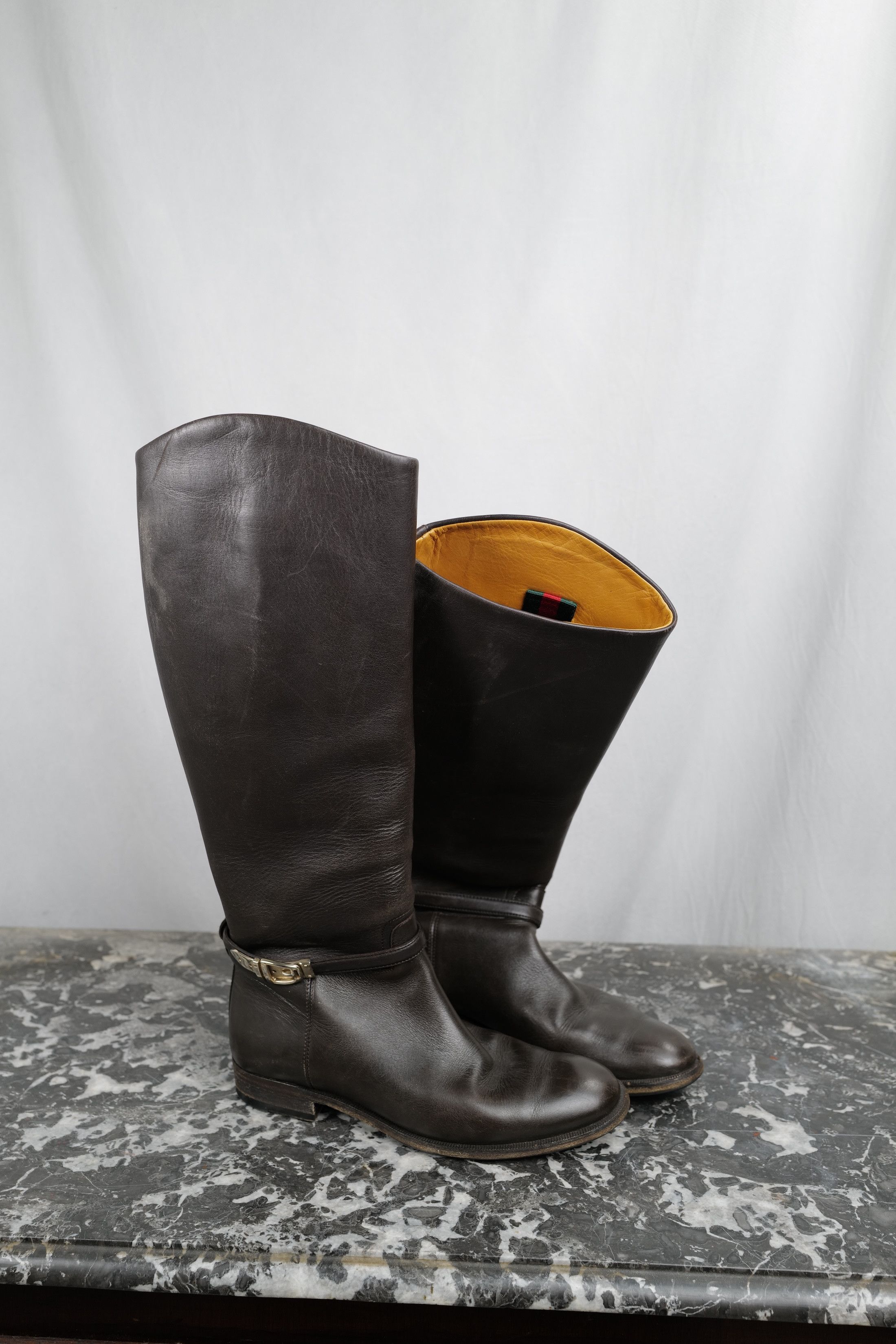 Gucci GUCCI LEATHER BOOTS Size US 7 / IT 37 - 12 Thumbnail