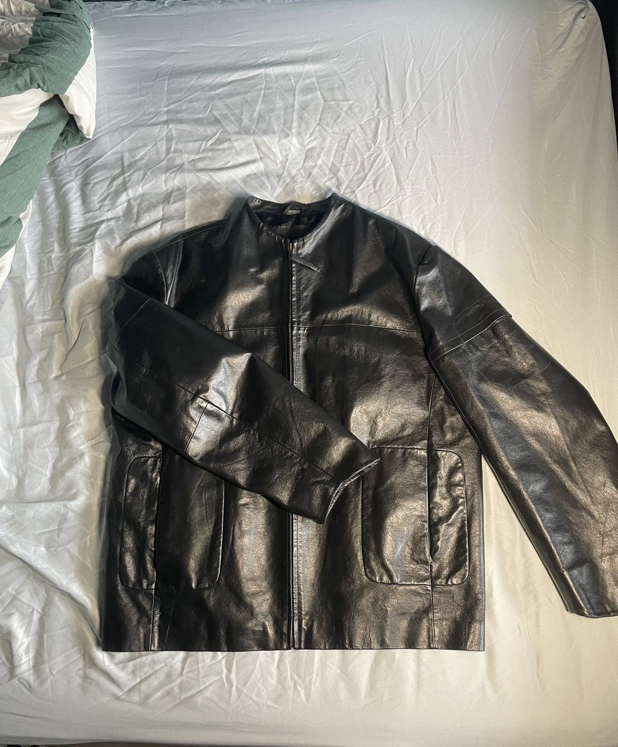 Other Black steel Leather Jacket Size US XL / EU 56 / 4 - 1 Thumbnail
