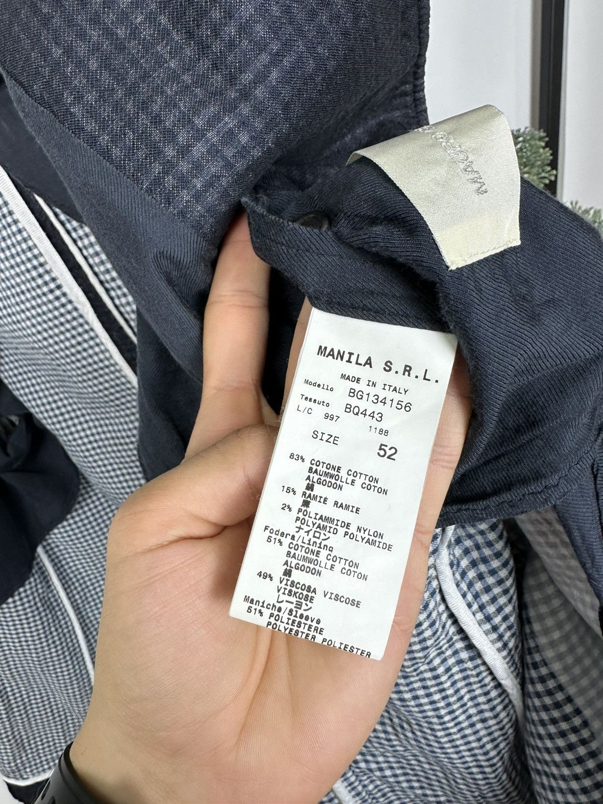 Grifoni Mauro Grifoni Blazer Cotton Men’s 52 Size Made in Italy Size 52R - 12 Thumbnail