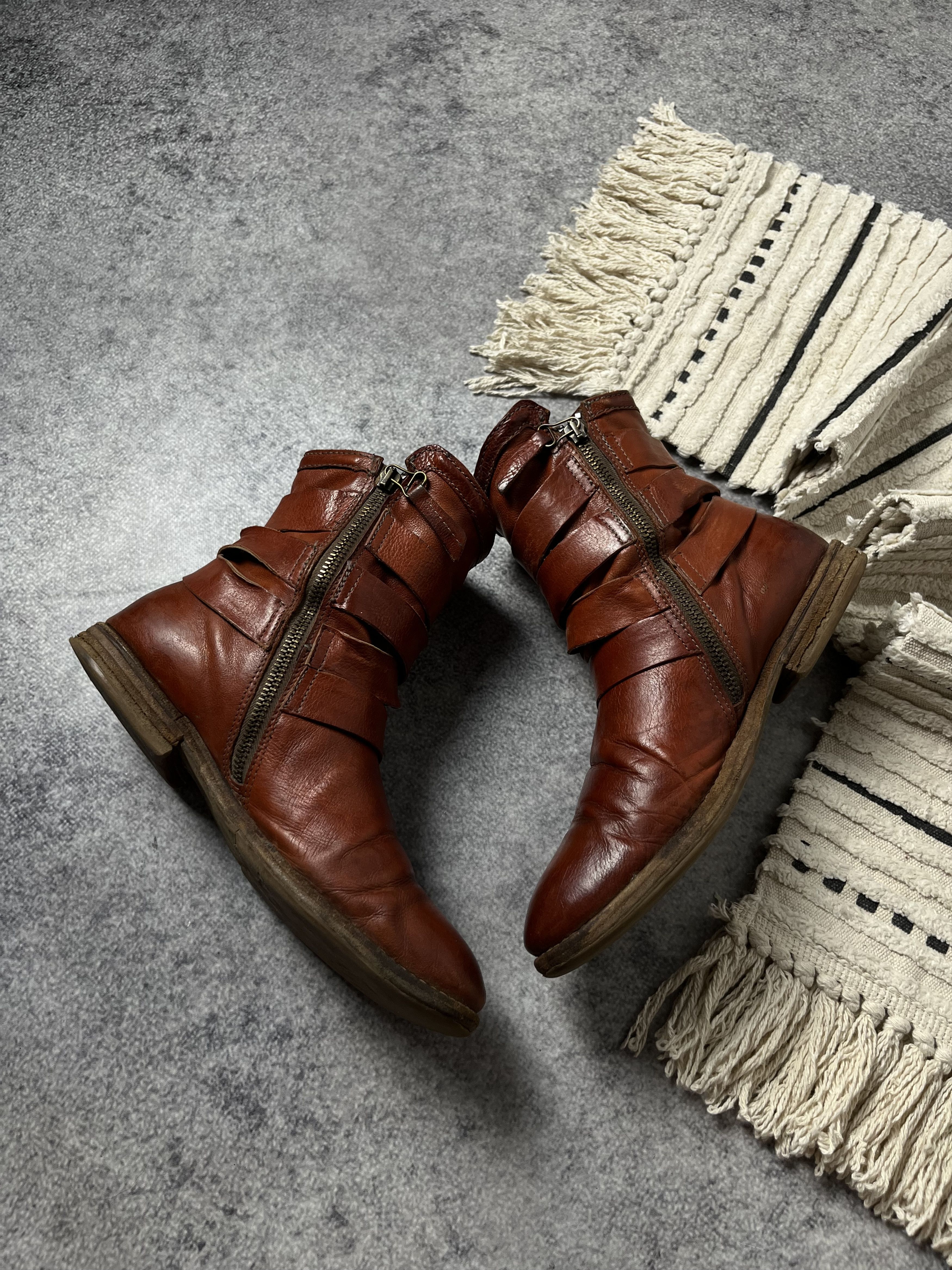 A.S.98 🔥A.S.98 AIRSTEP STRAPS LEATHER 90'S BOOTS GUIDI VIBE Size US 7 / EU 40 - 7 Thumbnail