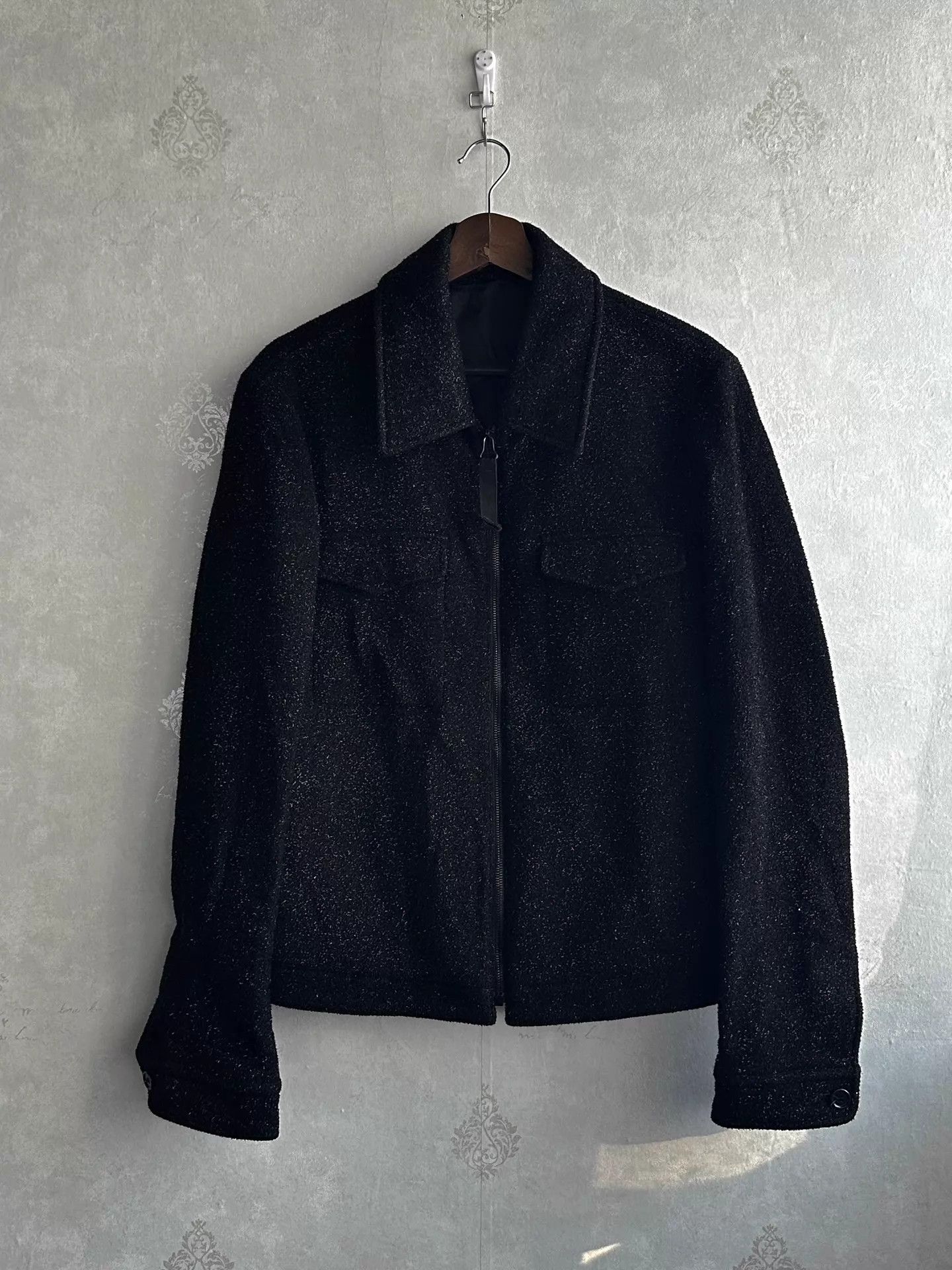 Alexander McQueen Alexander McQueen Silver Thread Wool Pocket Jacket Size XL / US 12-14 / IT 48-50 - 2 Thumbnail