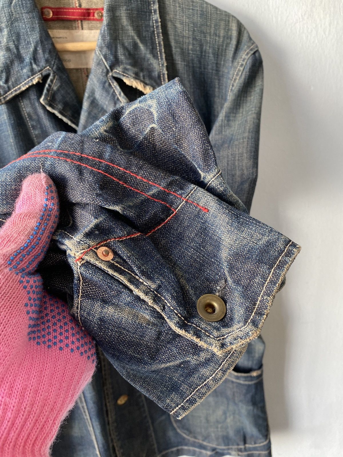 Levi's × Levi's Vintage Clothing × Vintage 2000s - Levi’s Redloop Workwear Design Denim Jacket Size US L / EU 52-54 / 3 - 11 Thumbnail