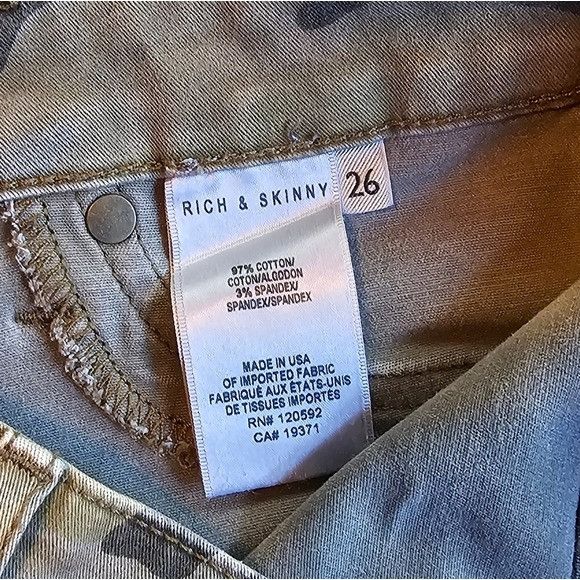 Other RICH & SKINNY In the Trenches Camo Jeans Size 26 Size 26" / US 2 / IT 38 - 5 Thumbnail