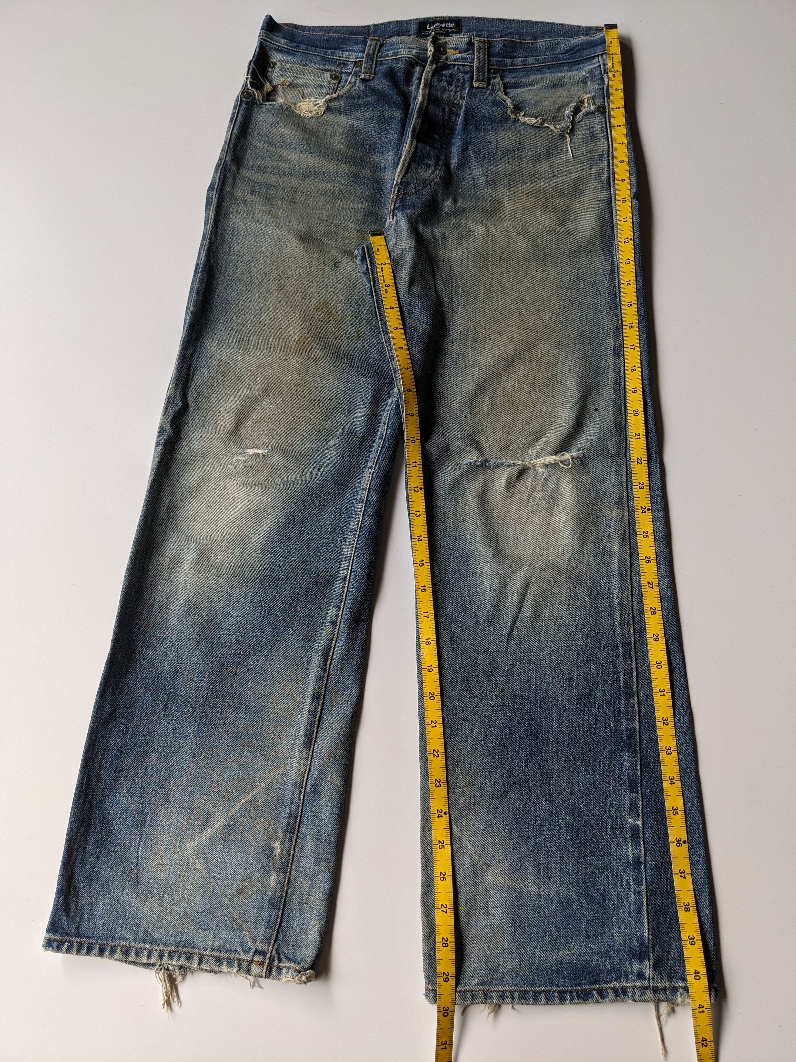 Lafayette 148 Lafayette faded distressed selvedge jeans Size US 34 / EU 50 - 9 Thumbnail