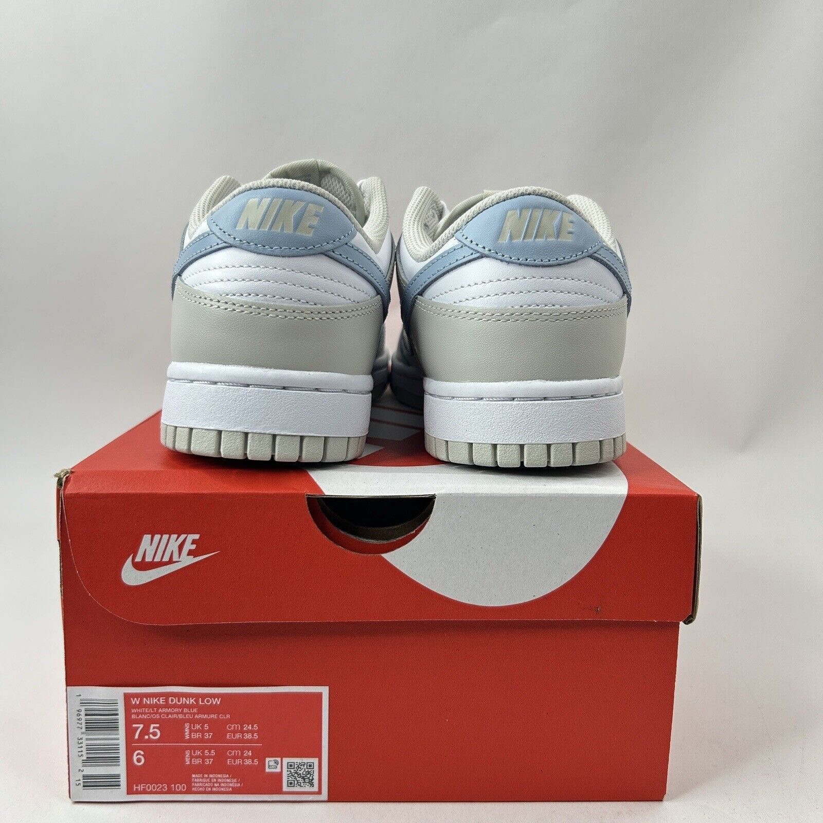 Nike Nike Dunk Low WMNS “White Light Armory Blue” 2024 Size US 7.5 / IT 37.5 - 4 Thumbnail
