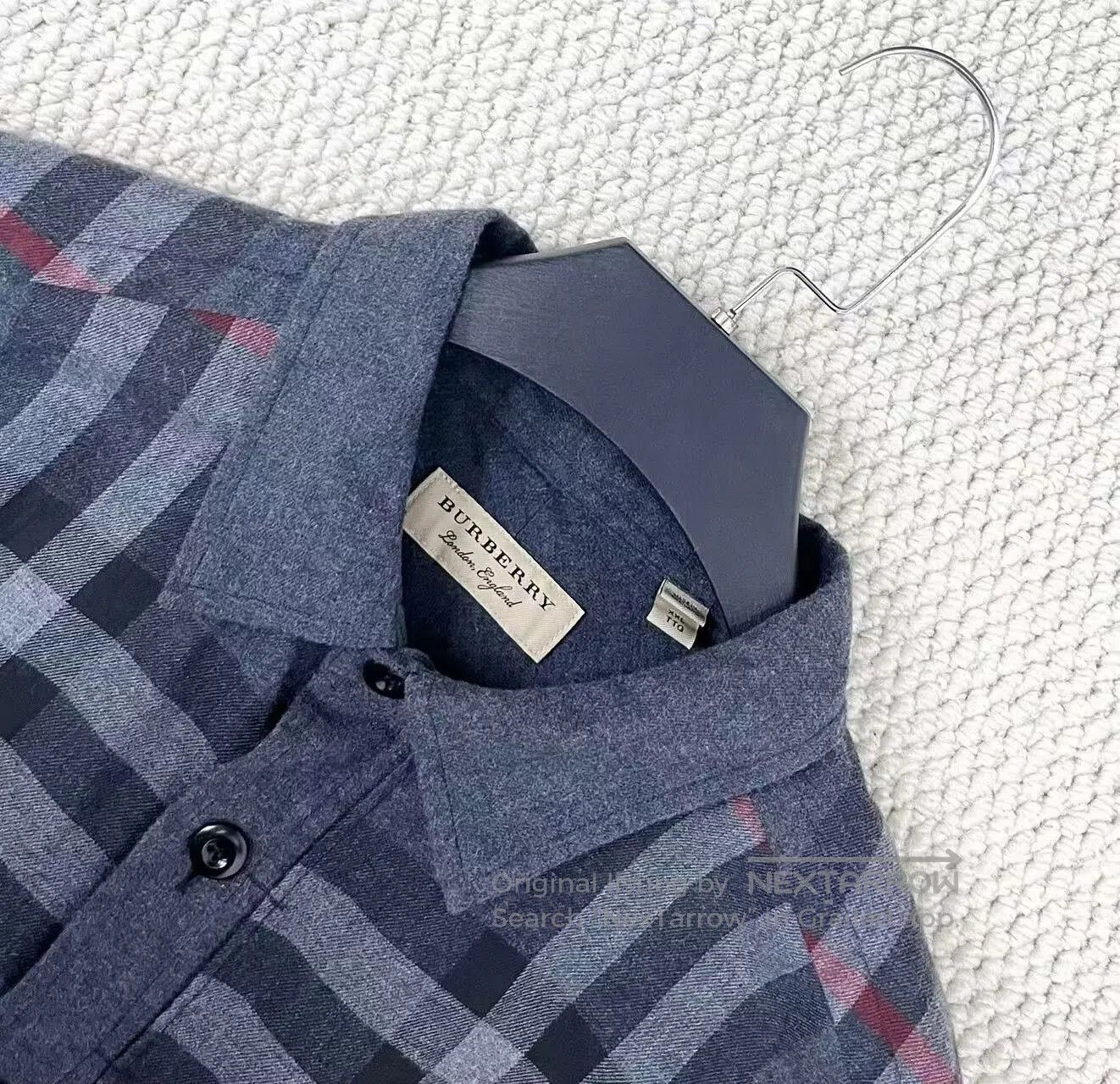 Burberry burberry dark gray plaid shirt jacket xxl. Size US XXL / EU 58 / 5 - 3 Thumbnail
