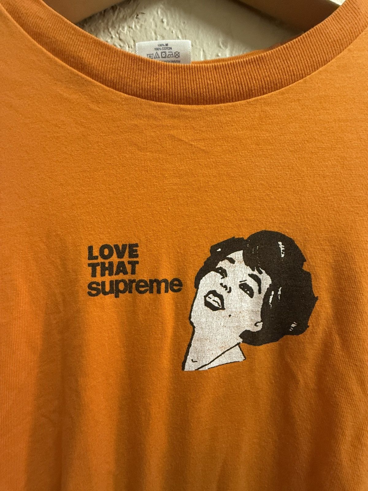 Supreme Love That Supreme Orange T-Shirt Size US L / EU 52-54 / 3 - 3 Thumbnail