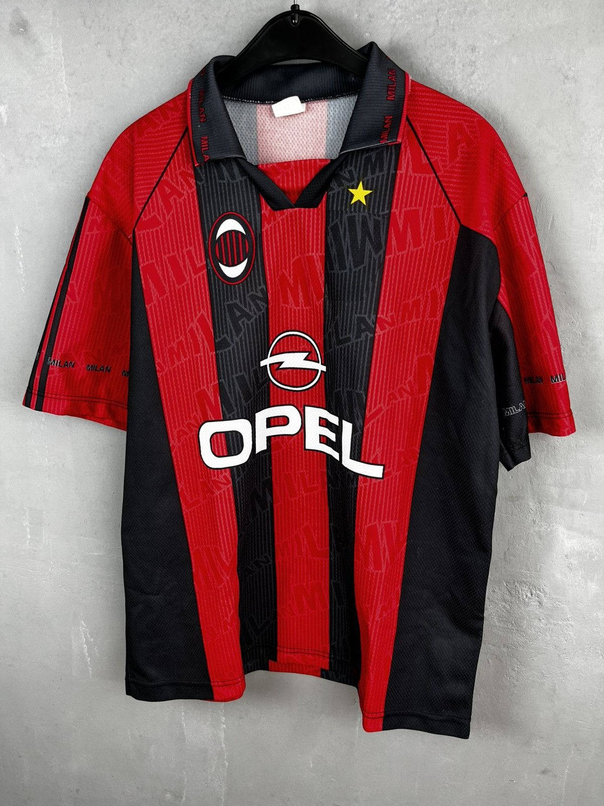 Vintage 90s MALDINI 3 OPEL MILAN FOOTBALL TEE SHIRT Y2k RETRO JERSEY Size US XL / EU 56 / 4 - 10 Thumbnail