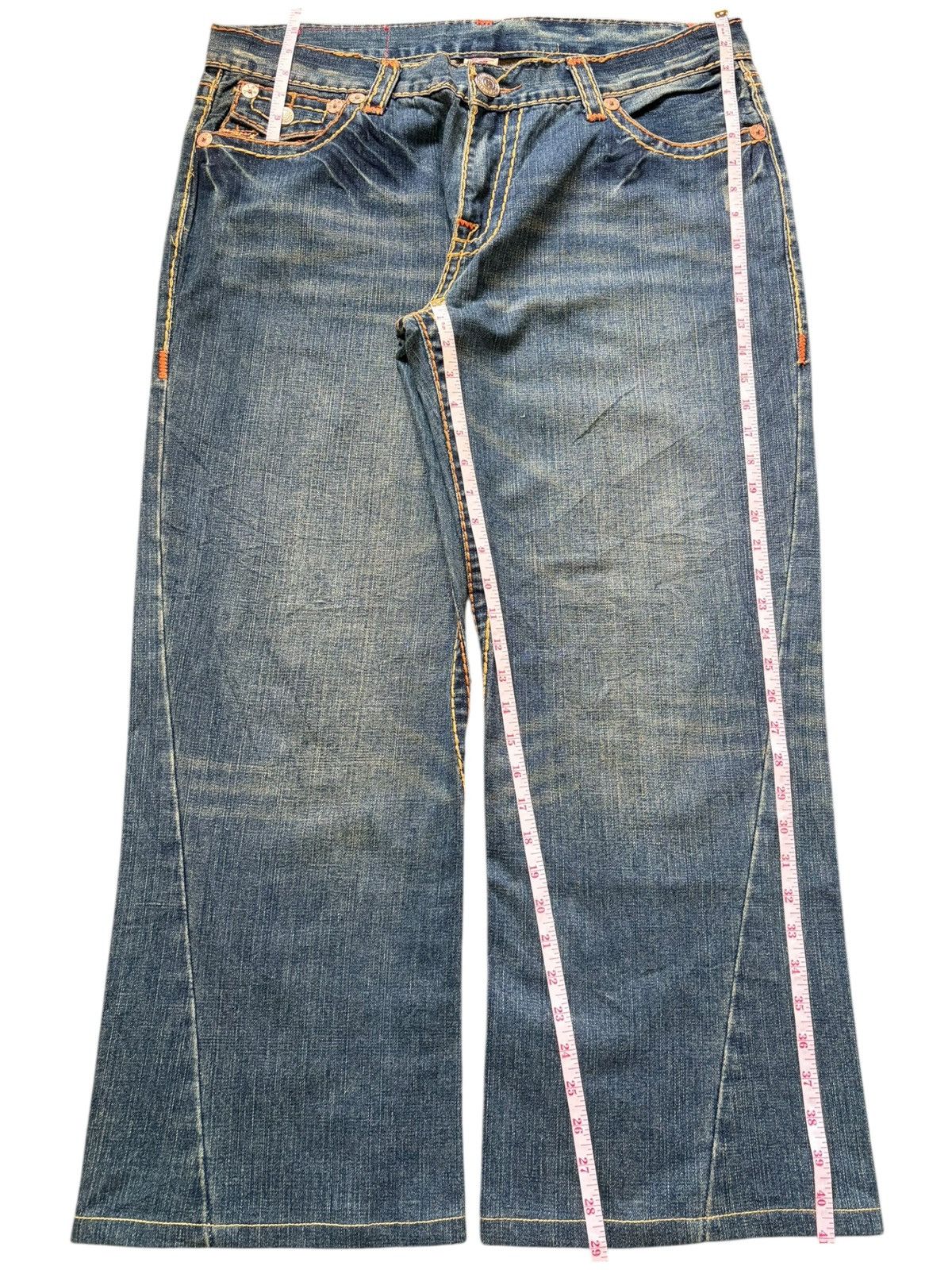 True Religion Vintage True Religion Society Cubr Embroidered Baggy Jeans Size US 39 - 7 Thumbnail