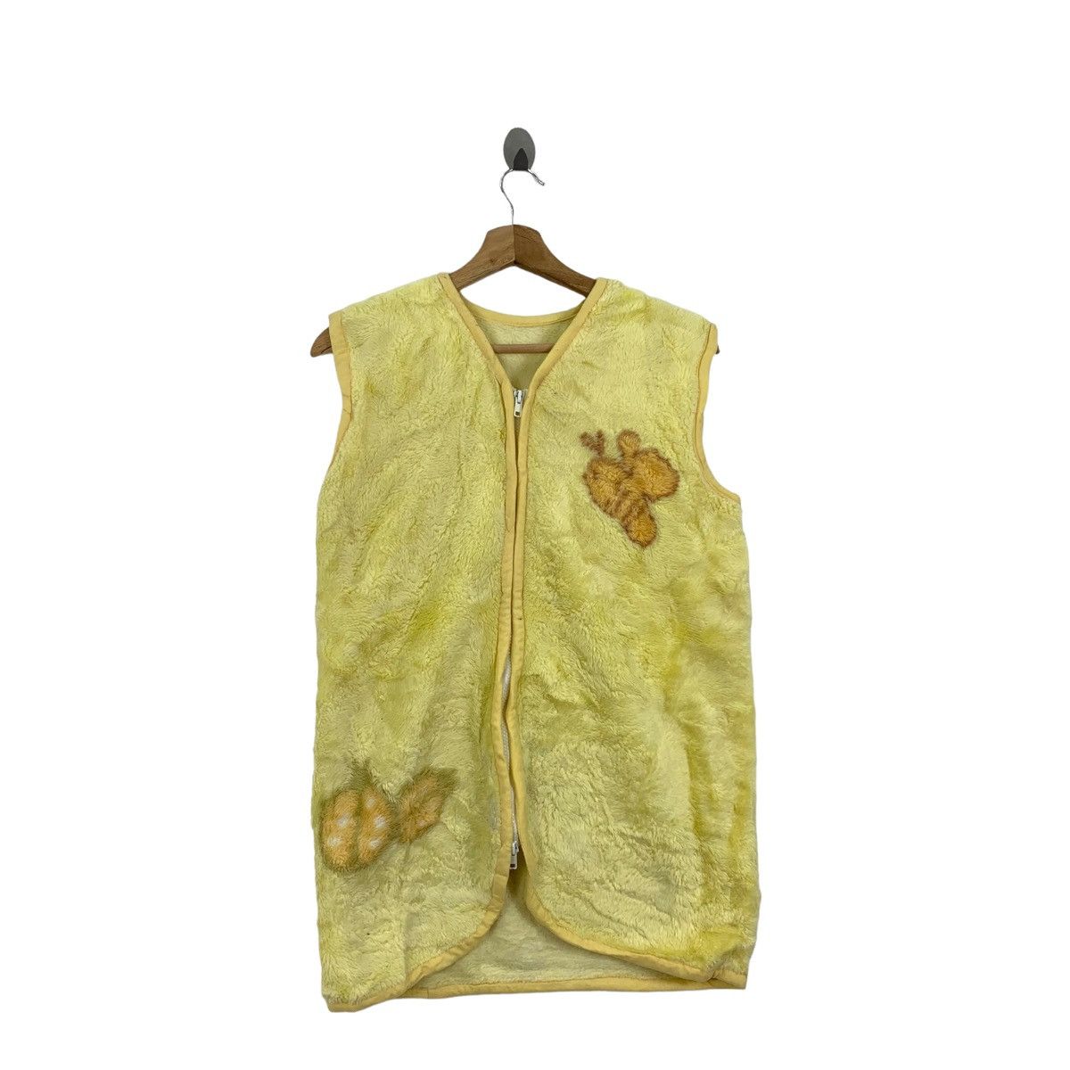 Disney × Vintage Vintage Winnie The POOH Disney Cartoon Fleece Vest Jacket Size US S / EU 44-46 / 1 - 4 Thumbnail