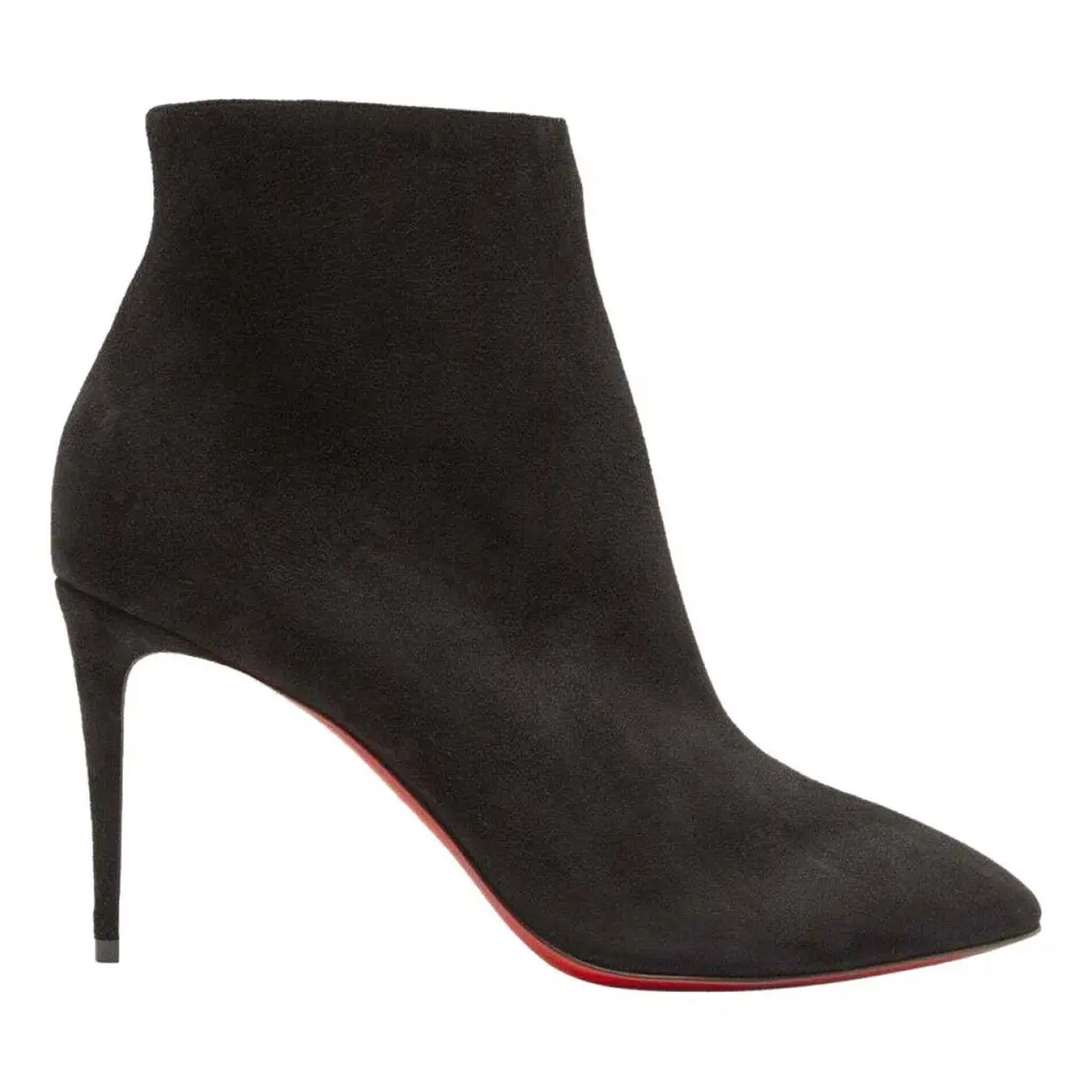 Christian Louboutin Christian Louboutin Eloise Booty 85 Brown Arabica Suede Size US 5 / IT 35 - 1 Thumbnail