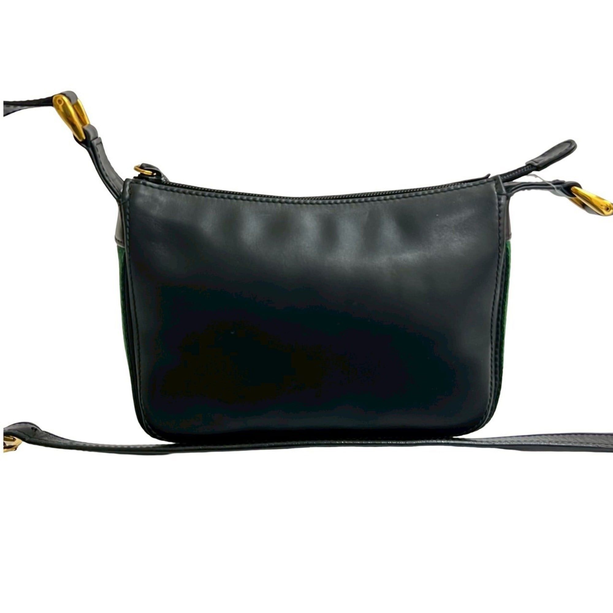 Gucci GUCCI Old Gucci Sherry Line Leather Shoulder Bag Pochette Sacoche Black 33191 Size ONE SIZE - 1 Thumbnail