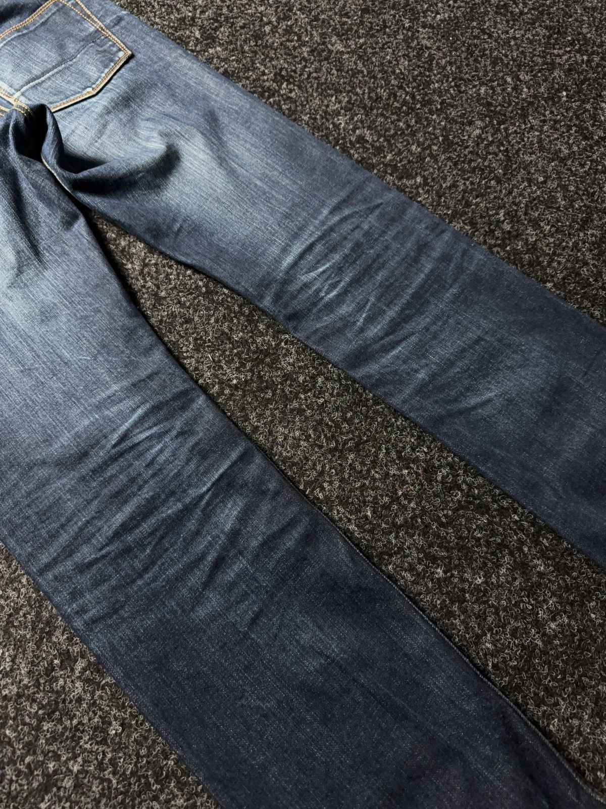 Blue Blanket 00s Blue Blanket Selvedge Denim Jeans Raw Indigo Japan Retro Size US 30 / EU 46 - 12 Thumbnail