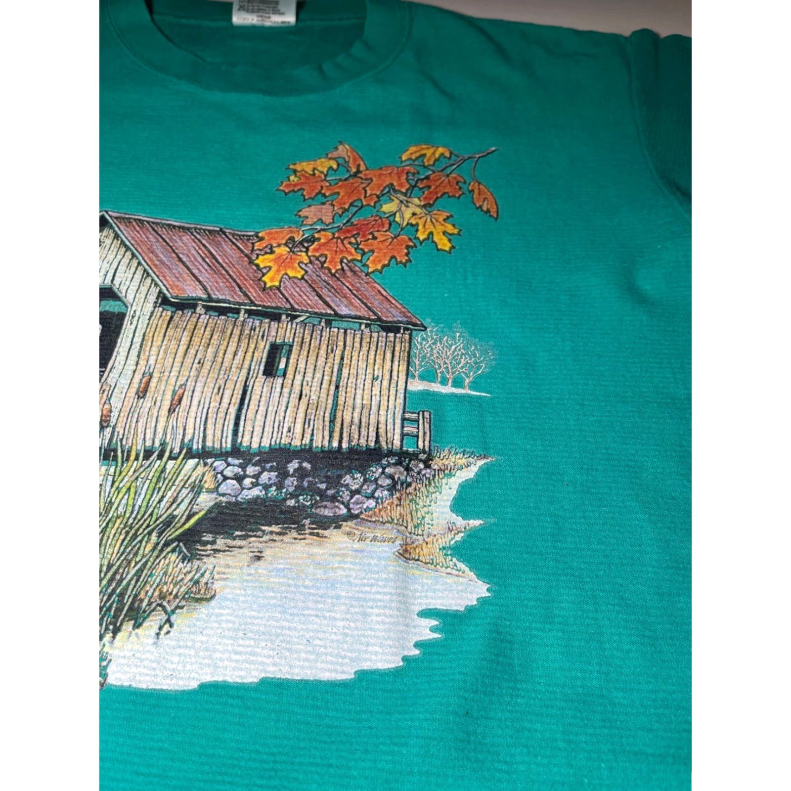 Vintage **Vintage 90s Stowe Vermont Teal T-Shirt Made in USA Sz M** User: Vintage 90s Stowe Vermont Teal T-Shirt Made in USA Sz M Size US M / EU 48-50 / 2 - 7 Thumbnail