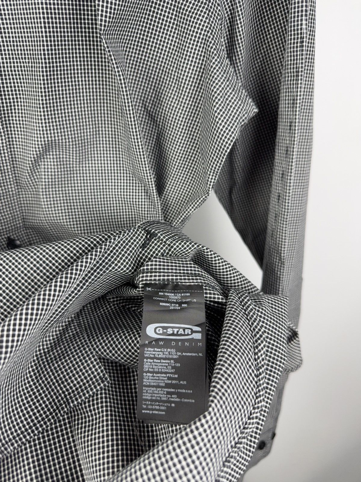 G-Star Vintage 00s Retro Style Y2K G-Star RAW Long sleeve Shirt Size US L / EU 52-54 / 3 - 7 Thumbnail