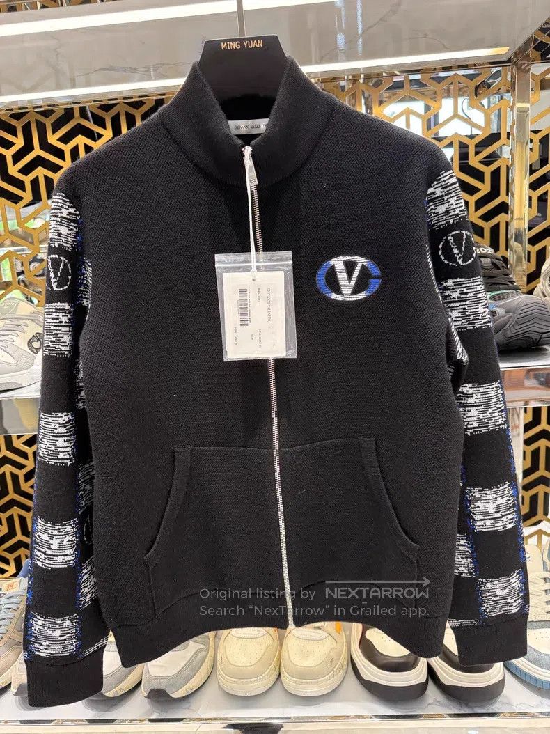 Valentino Valentino Black wool patchwork coat Size US S / EU 44-46 / 1 - 3 Thumbnail