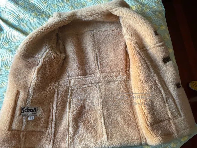 Schott Schott Sheep fur and fur coat leather coat Size US XXS / EU 40 - 2 Thumbnail