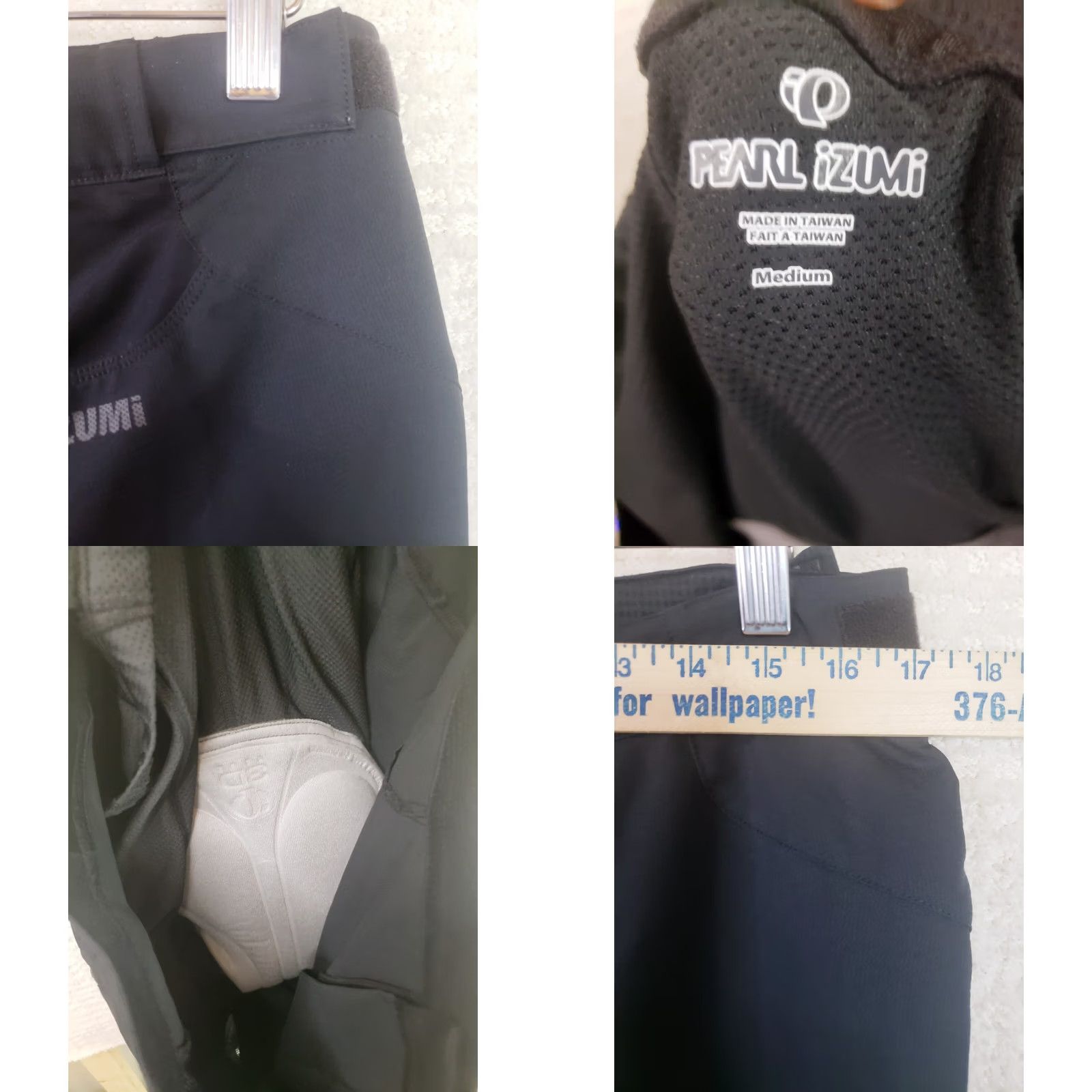 PEARL iZUMi Pearl Izumi Lined Padded Cycling Shorts Mens M Black 11" Inseam Cargo Pockets Size US 31 - 10 Thumbnail