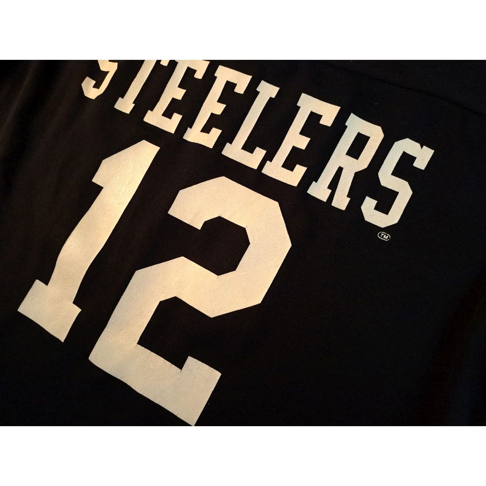 Vintage Vintage Pittsburgh Steelers Football Jersey #12 Terry Bradshaw Single Stitch USA Size US L / EU 52-54 / 3 - 5 Thumbnail