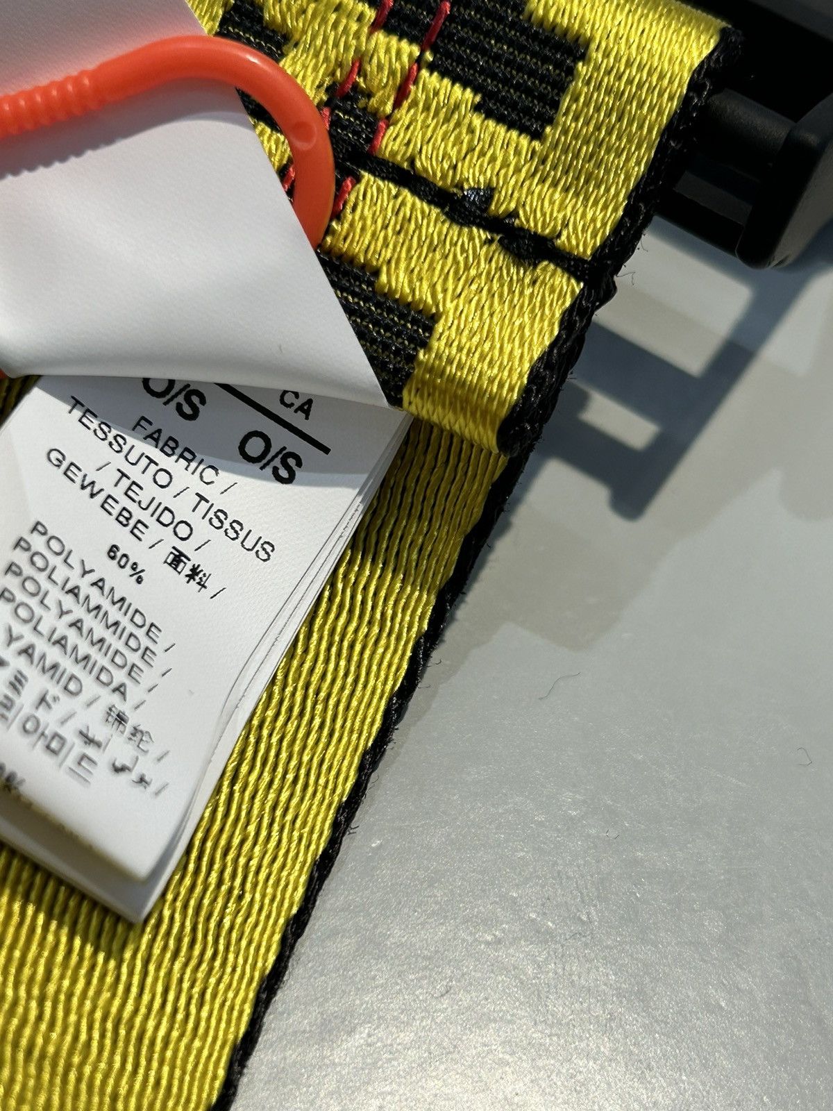 Off-White Off-White Industrial Belt Yellow/Black Size ONE SIZE - 5 Thumbnail