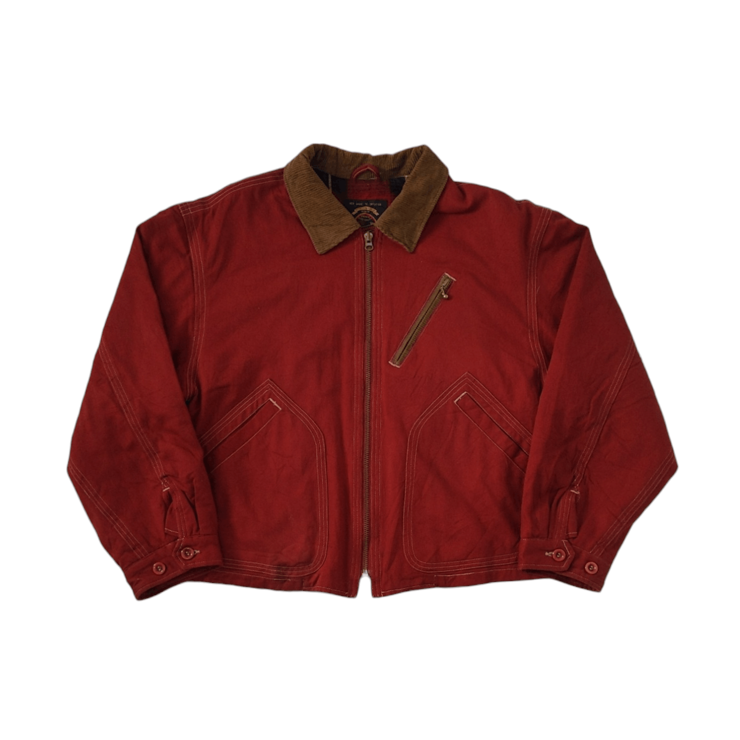 Japanese Brand Vintage Machope Jacket Salmon Size US XL / EU 56 / 4 - 1 Thumbnail