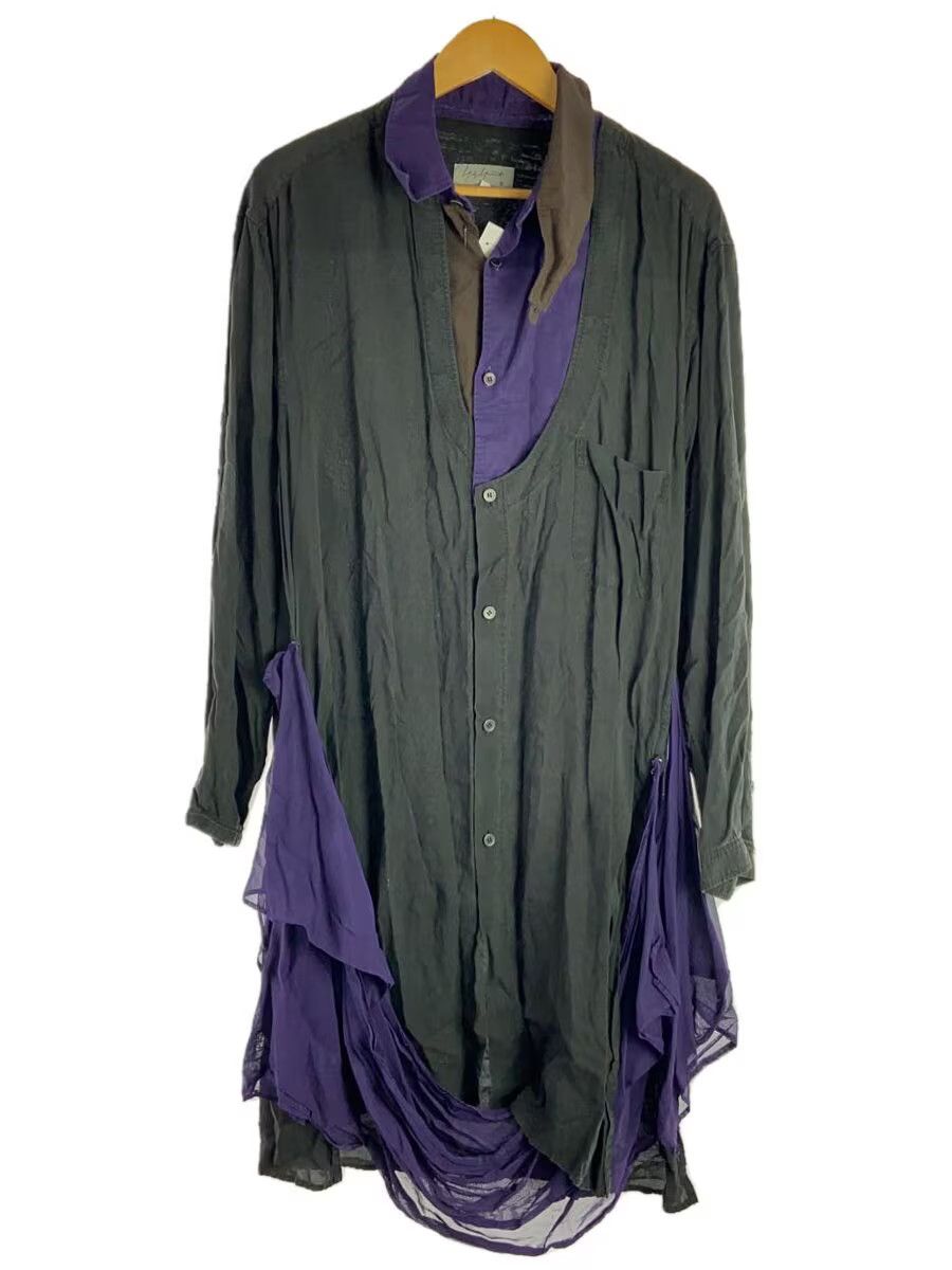 Yohji Yamamoto yohji yamamoto POUR HOMME Left and right chest open shirt Size US M / EU 48-50 / 2 - 1 Thumbnail