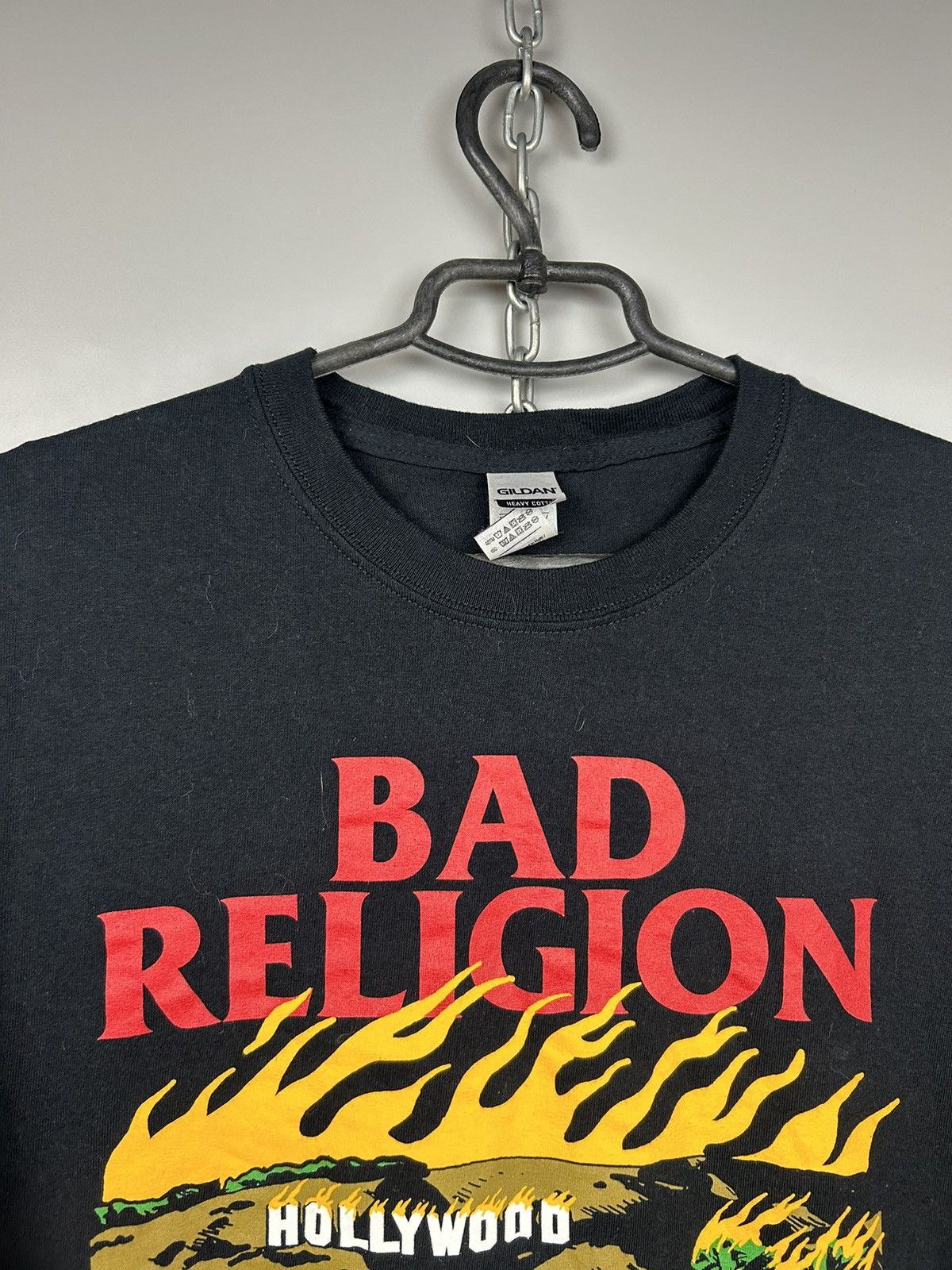 Band Tees × Vintage Bad Religion Los Angeles is Burning T shirt Size US XL / EU 56 / 4 - 2 Thumbnail