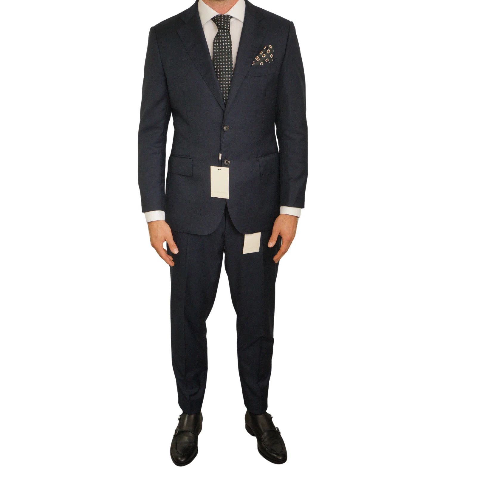 Suitsupply Men Suitsupply Suit Lazio Single Breasted Navy Blue US46S Size 46S - 1 Thumbnail