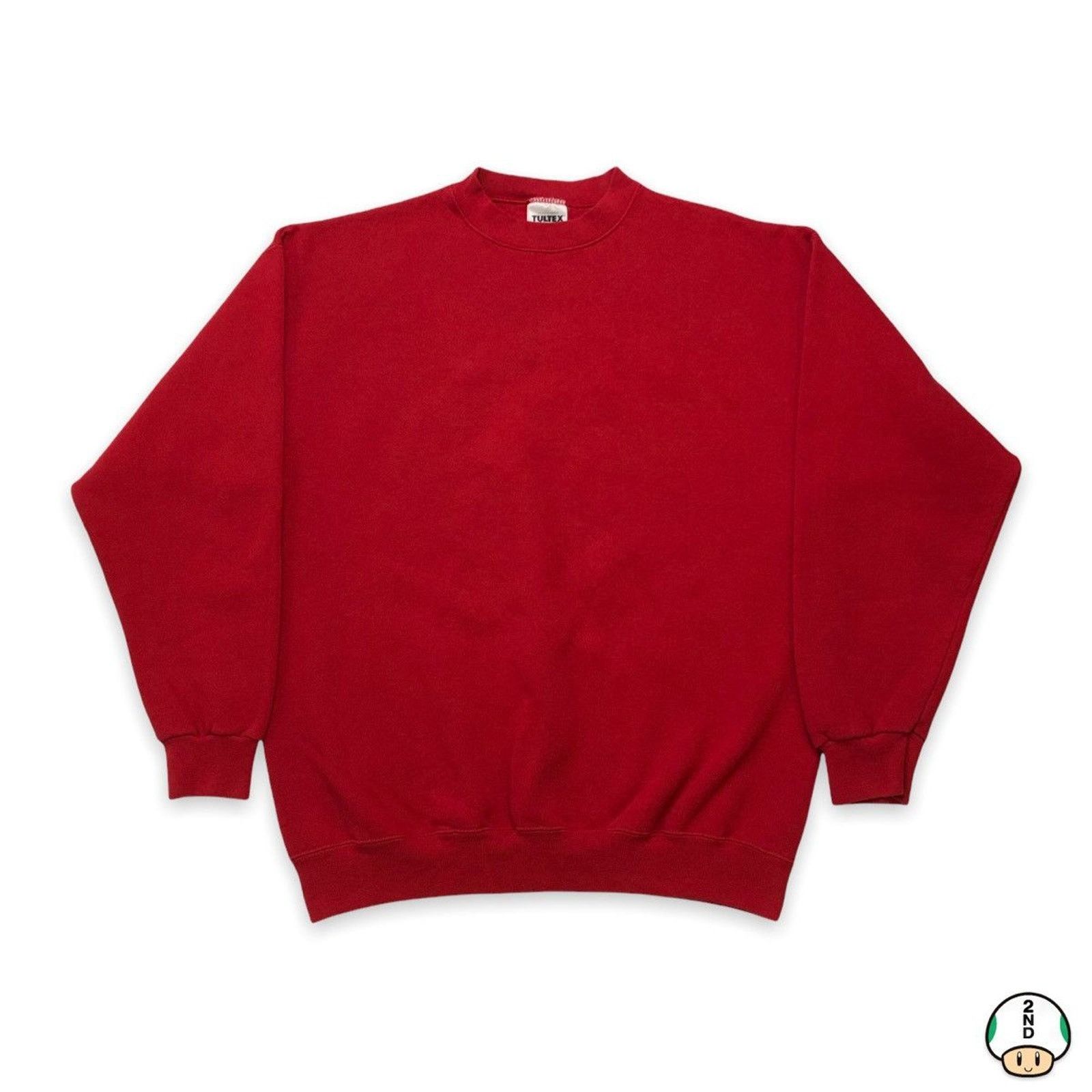 Vintage Vintage Tultex Blank Sweatshirt Faded 90s Pullover Crewneck Size US L / EU 52-54 / 3 - 1 Thumbnail