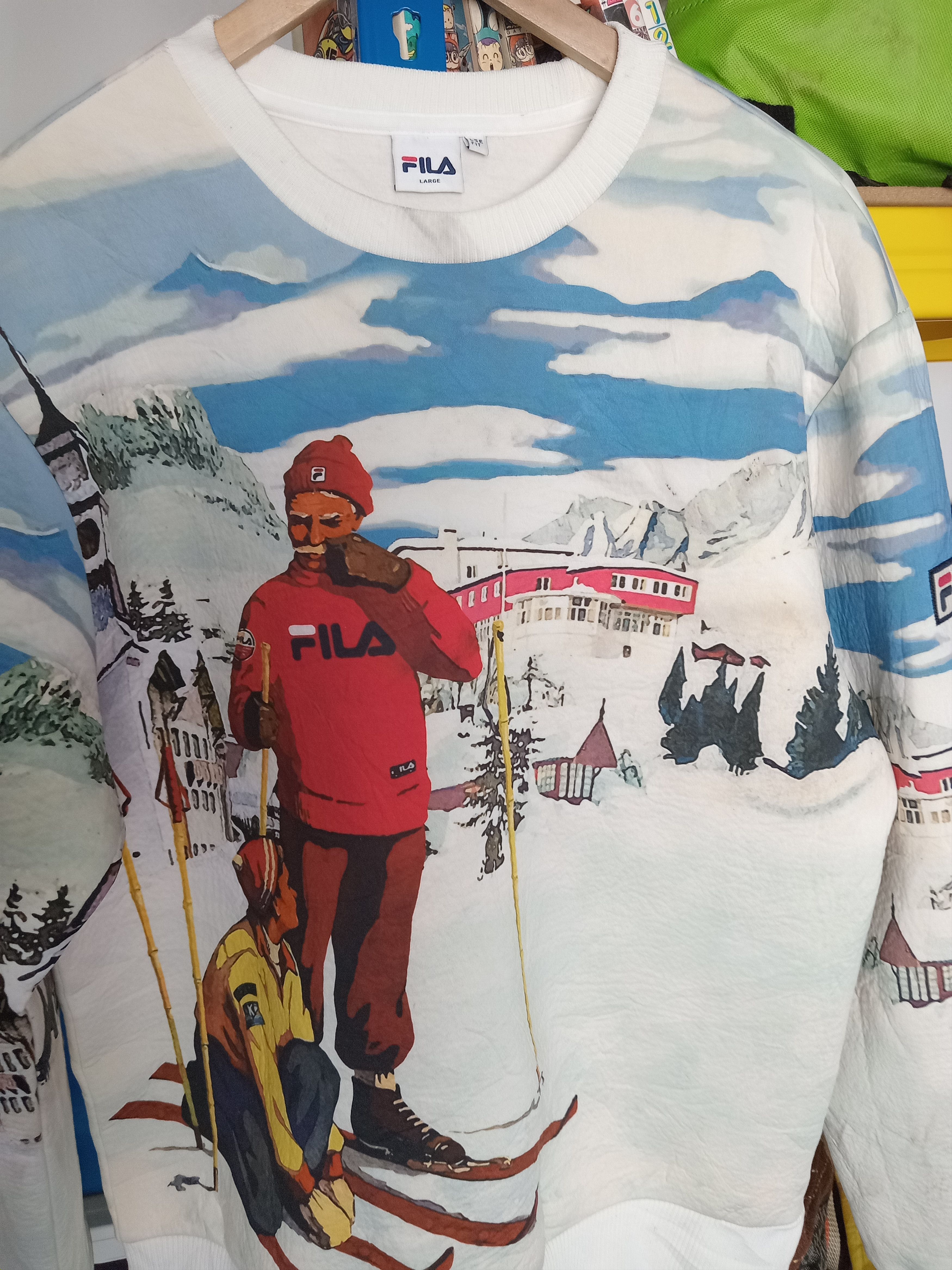 Fila × Vintage Vintage Rare Fila Ski Anniversary Sweatshirt Size US L / EU 52-54 / 3 - 2 Thumbnail