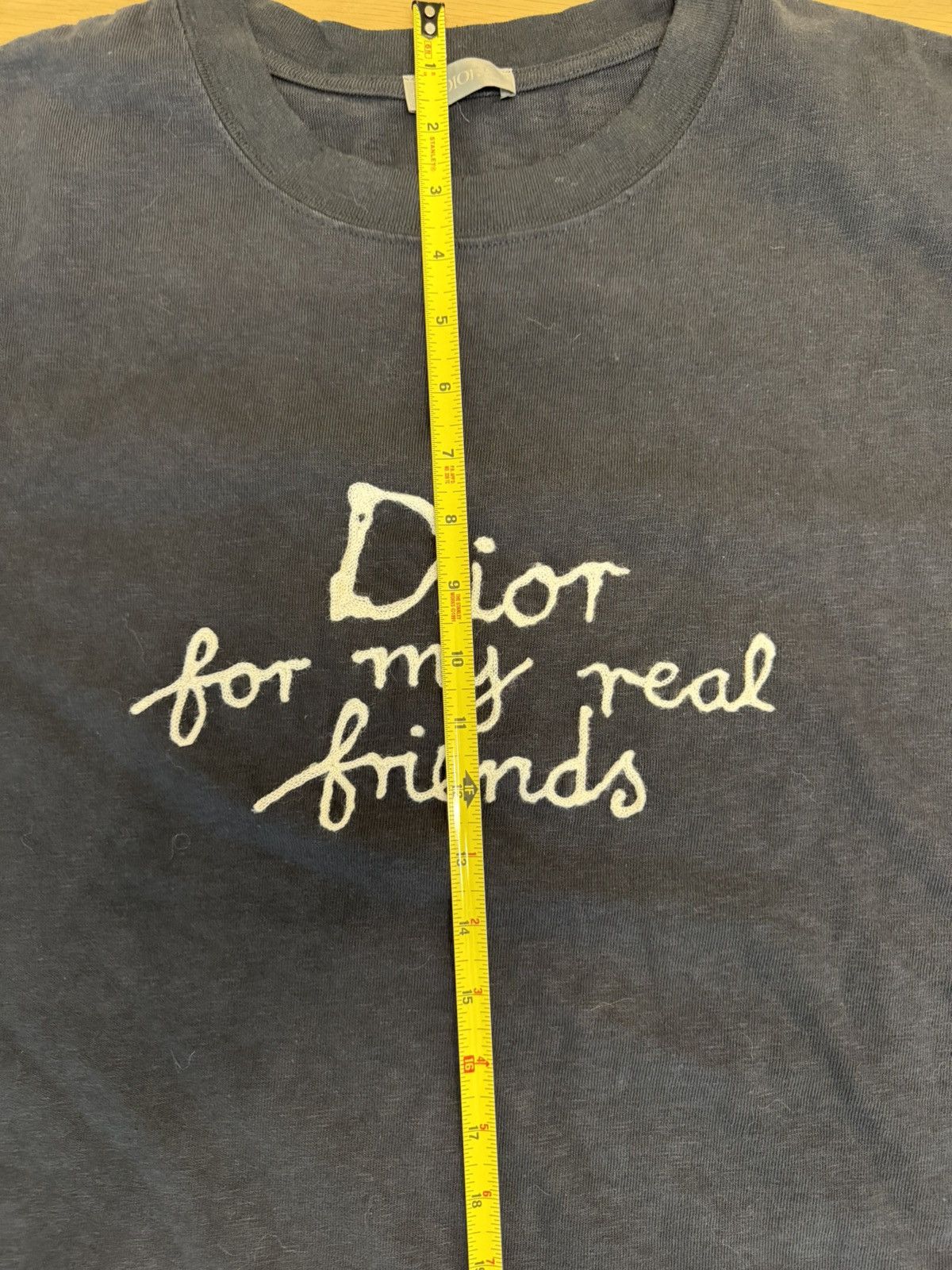 Dior “For My Real Friends” Tee – Washed Black / Vintage Fade Size US XL / EU 56 / 4 - 19 Thumbnail