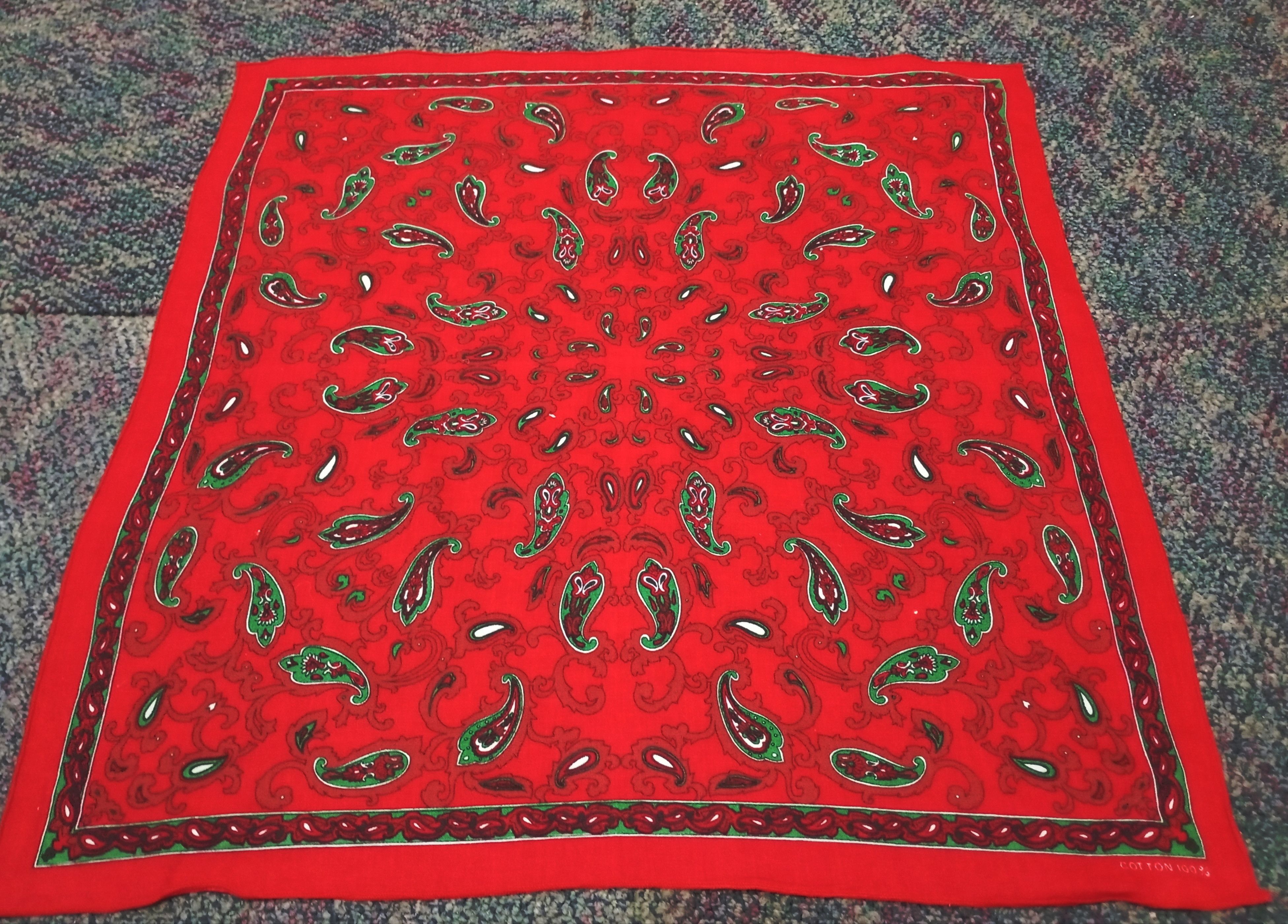 Vintage Vintage Paisley Bandana Scarves Size ONE SIZE - 4 Thumbnail