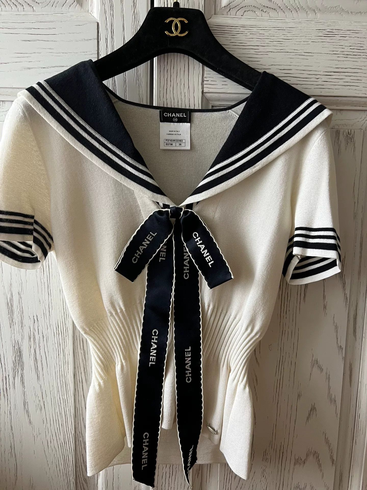 Chanel Chanel Navy Top Size 36 Size XS / US 0-2 / IT 36-38 - 1 Thumbnail