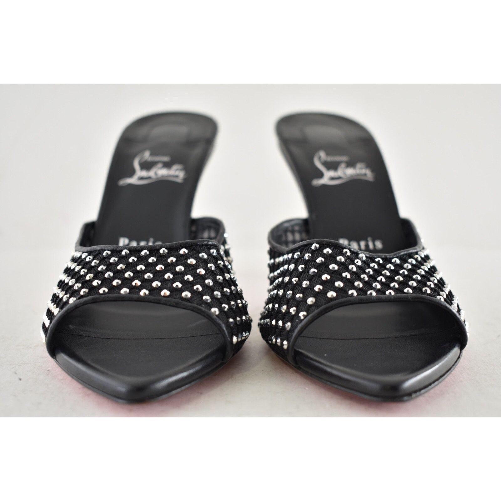 Christian Louboutin Christian Louboutin Apostropha Mule Mesh Strass 80 Pump 38 Size US 8 / IT 38 - 10 Thumbnail