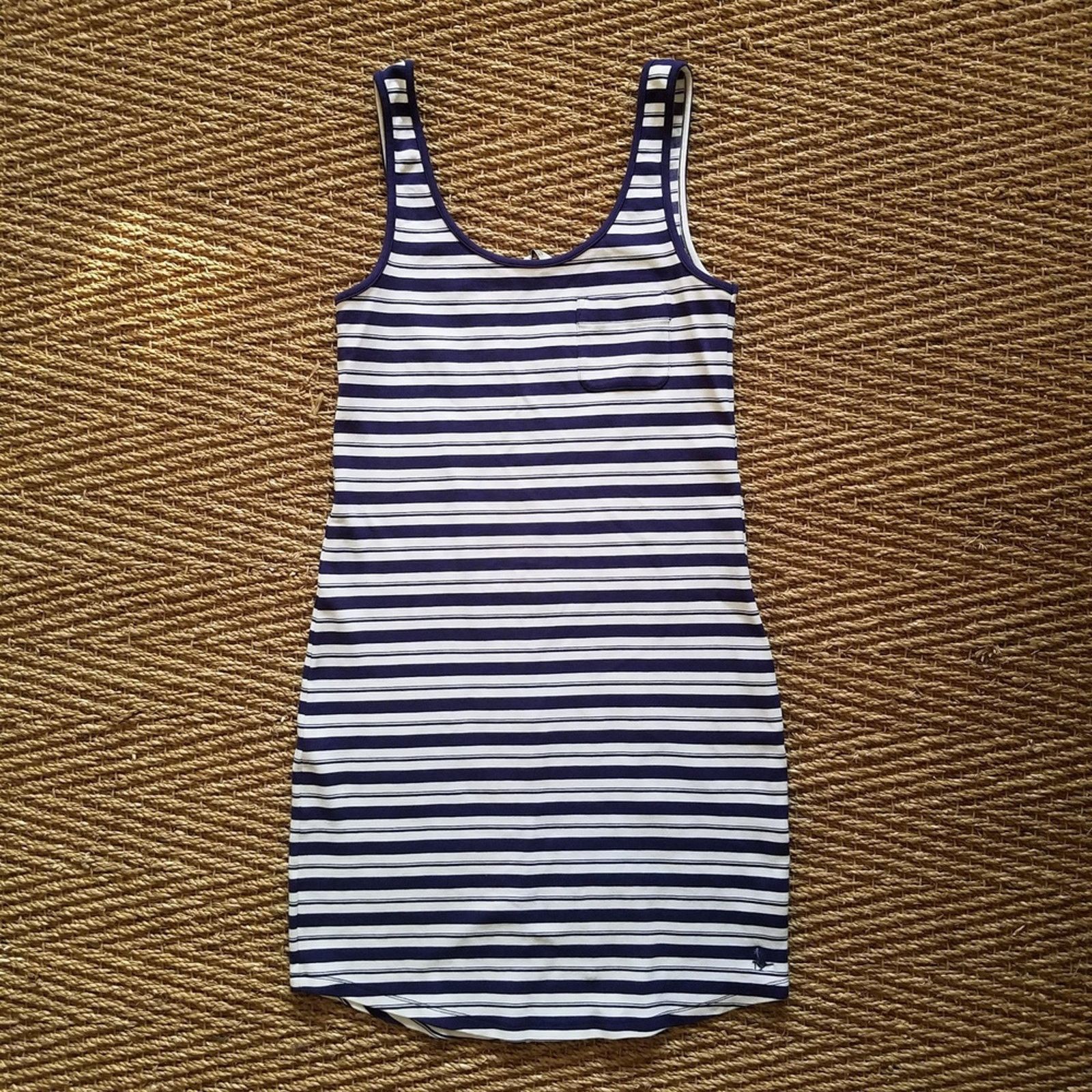 Jack Wills Jack Wills striped mini tank dress sz 10 navy white Size L / US 10 / IT 46 - 2 Thumbnail