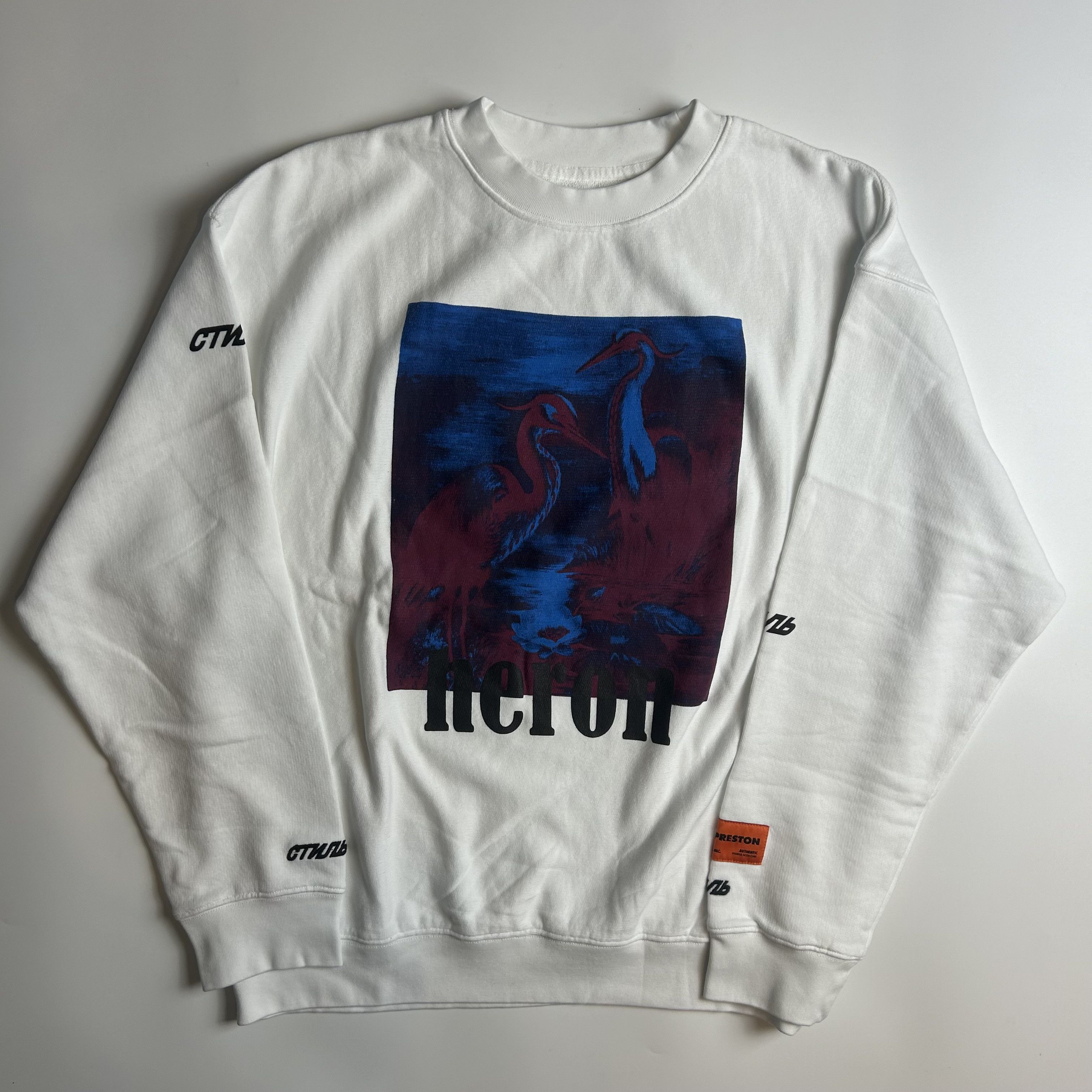 Heron Preston *new* Heron Preston Swans Sweatshirt White Size US XS / EU 42 / 0 - 1 Thumbnail