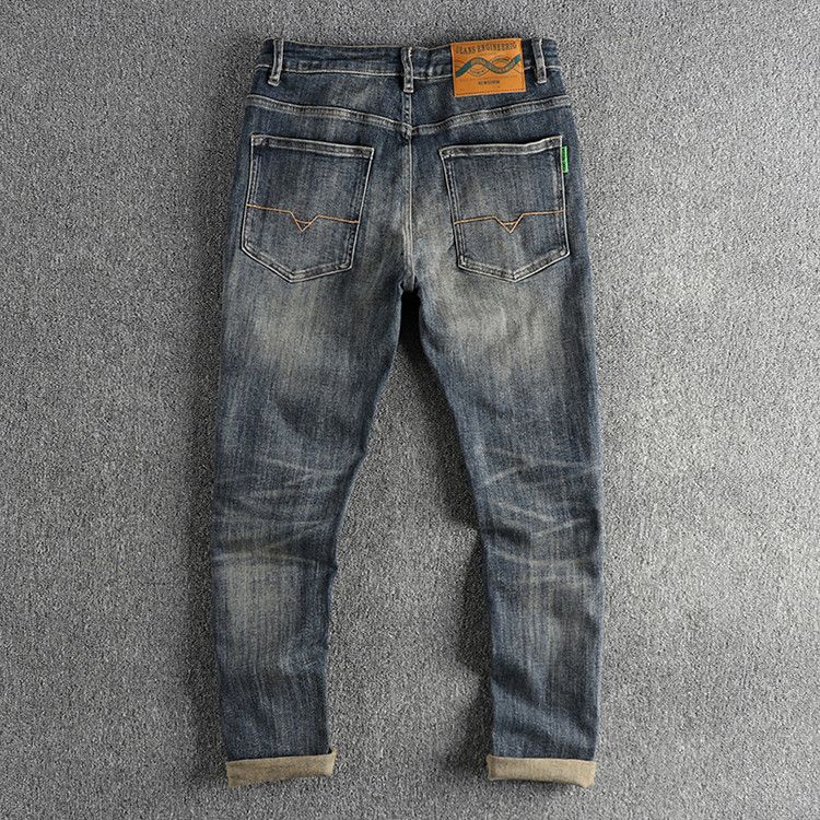 Japanese Brand × Jean × Vintage Splicing Wash Retro Old Jeans Size US 36 / EU 52 - 2 Thumbnail