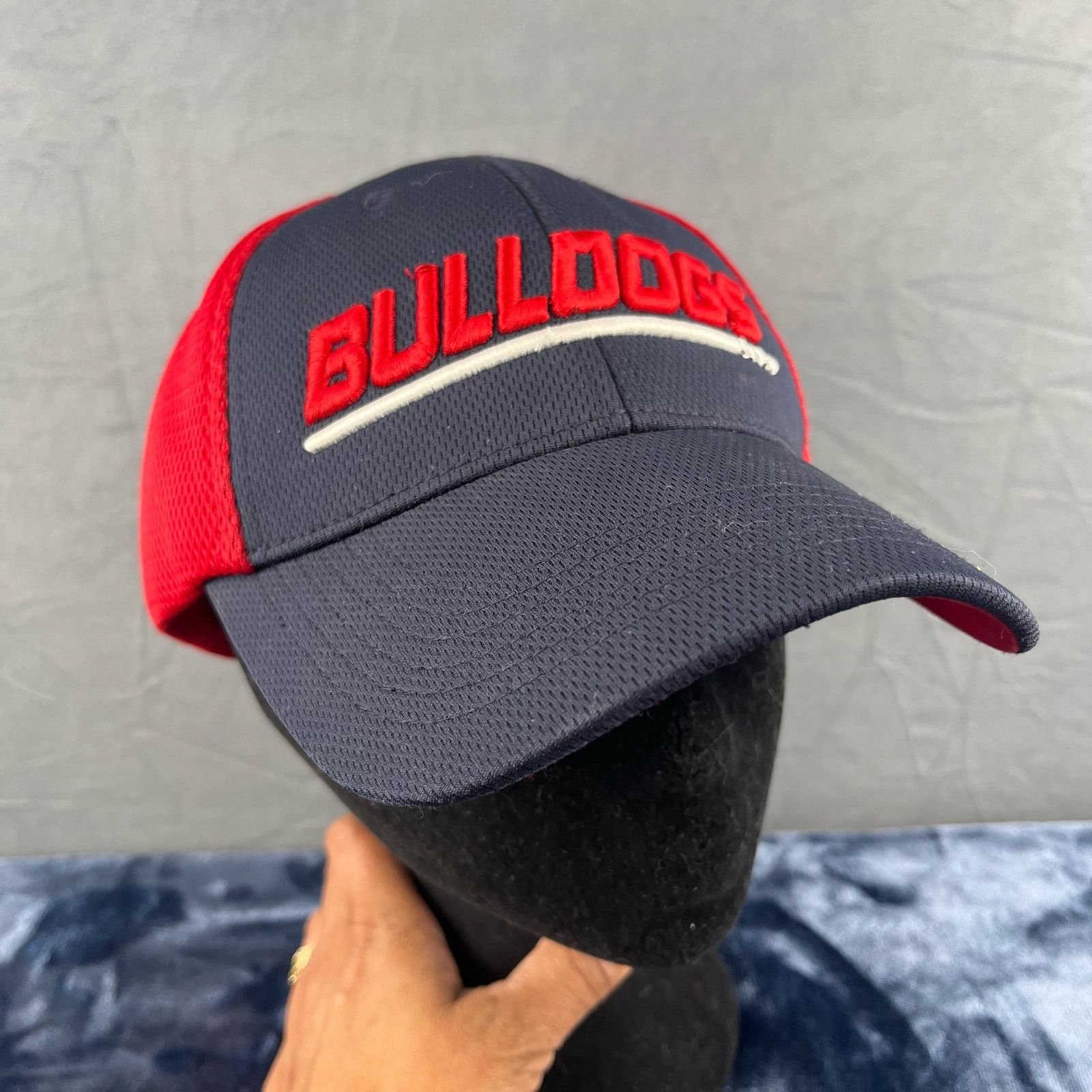 Russell Athletic Fresno State Bulldogs Russell Strapback Mesh Hat Thick Spell Size ONE SIZE - 2 Thumbnail
