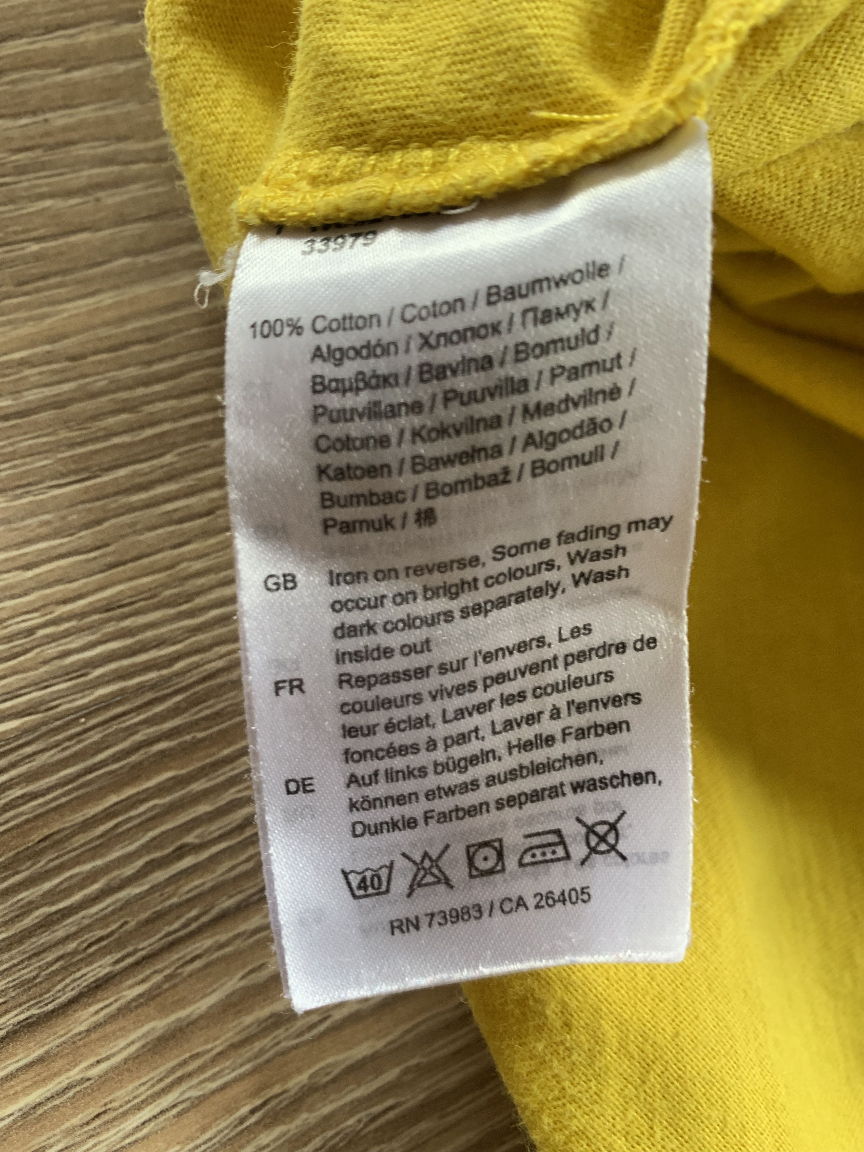 Helly Hansen Helly Hansen Center Logo Printed Yellow Cotton T-Shirt Size US S / EU 44-46 / 1 - 7 Thumbnail