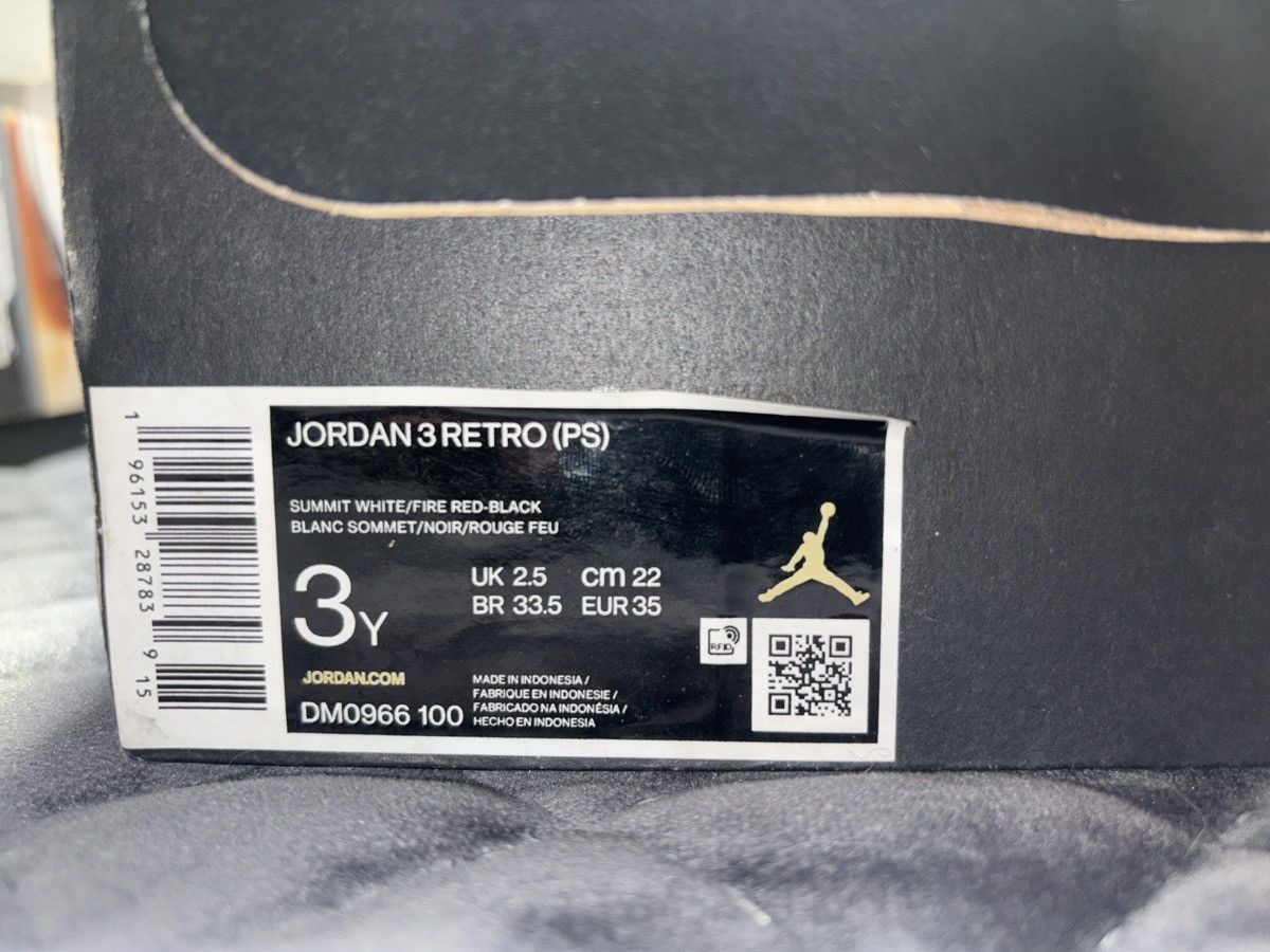 Jordan Brand JORDAN 3 RETRO “White Cement” 2023 Size US 4.5 / IT 34.5 - 6 Thumbnail