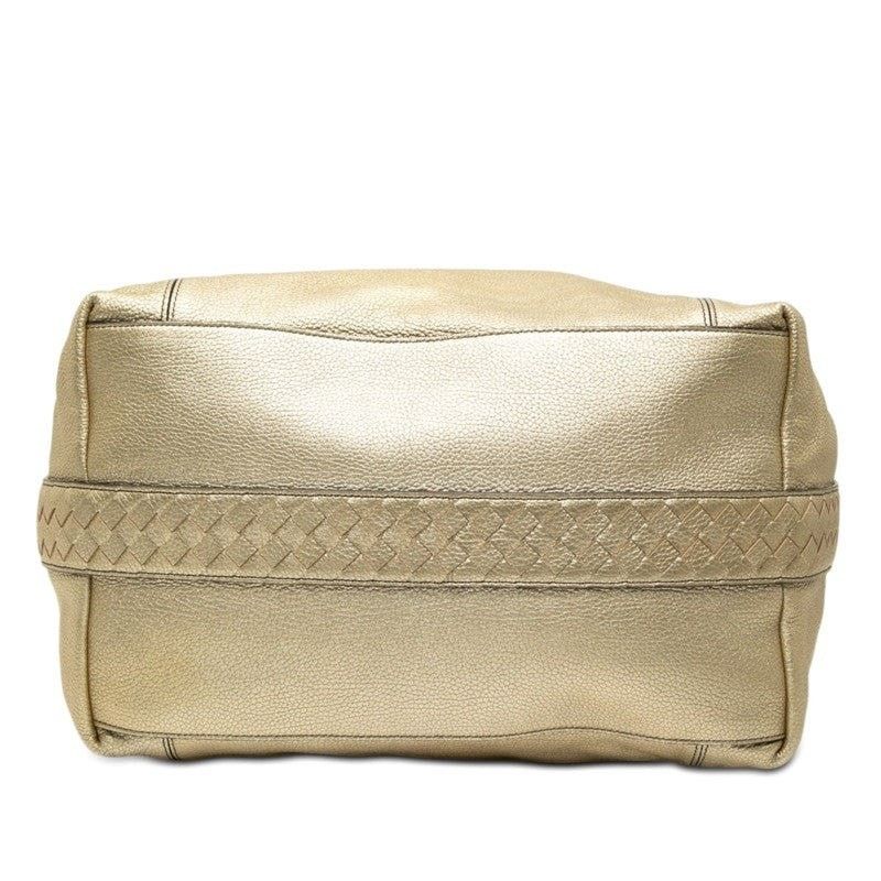 Bottega Veneta Bottega Veneta Leather One Shoulder Bag Gold Size ONE SIZE - 2 Thumbnail