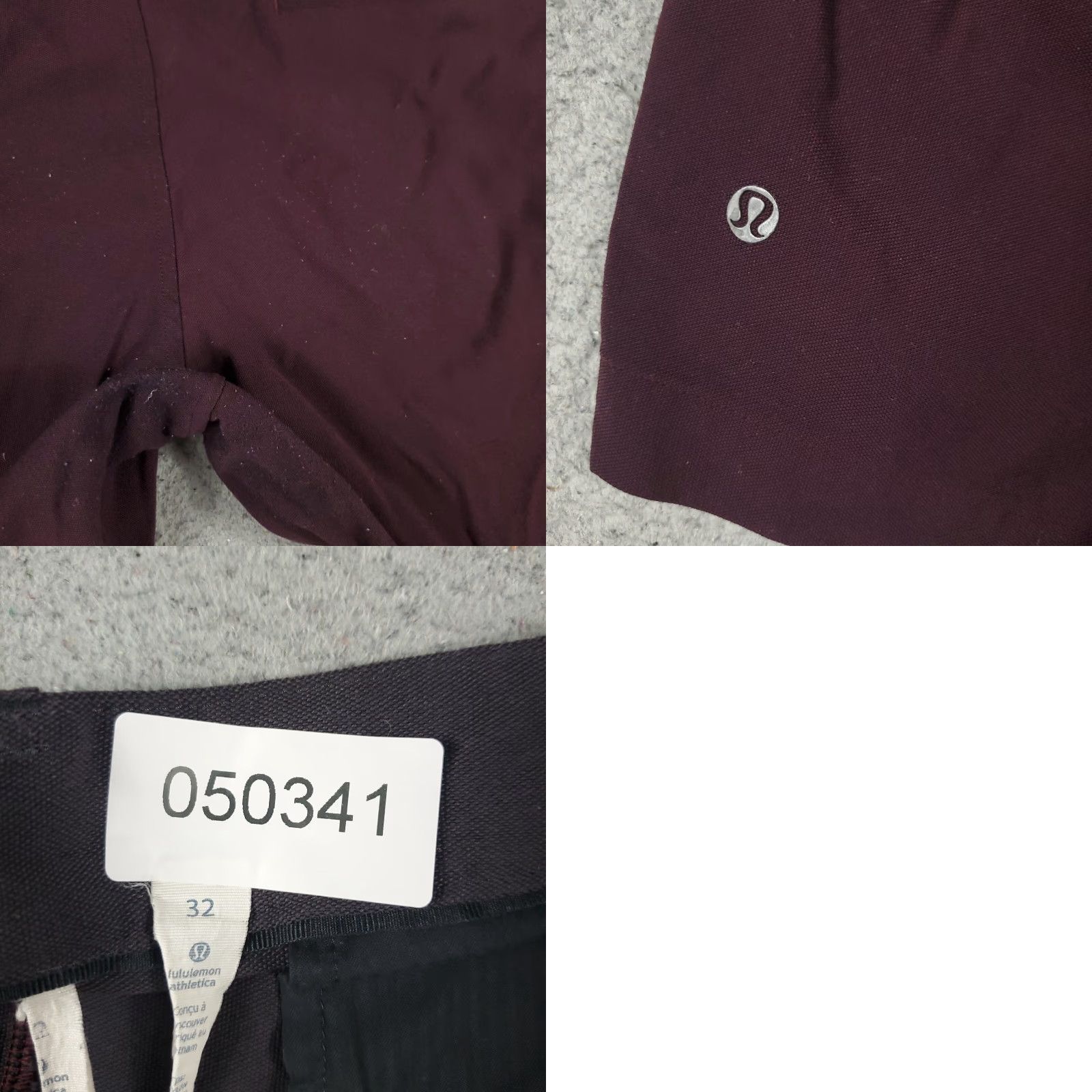 Lululemon Lululemon Mens Shorts 32 Burgundy Chino Flat Front Polyester Casual Business Travel Workwear Pockets Belt Loops Logo 90s? Size US 32 / EU 48 - 8 Thumbnail