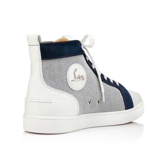 Christian Louboutin o1s1wg110924 Louis Orlato Flat High Sneaker in Blue Size US 9 / EU 42 - 3 Thumbnail