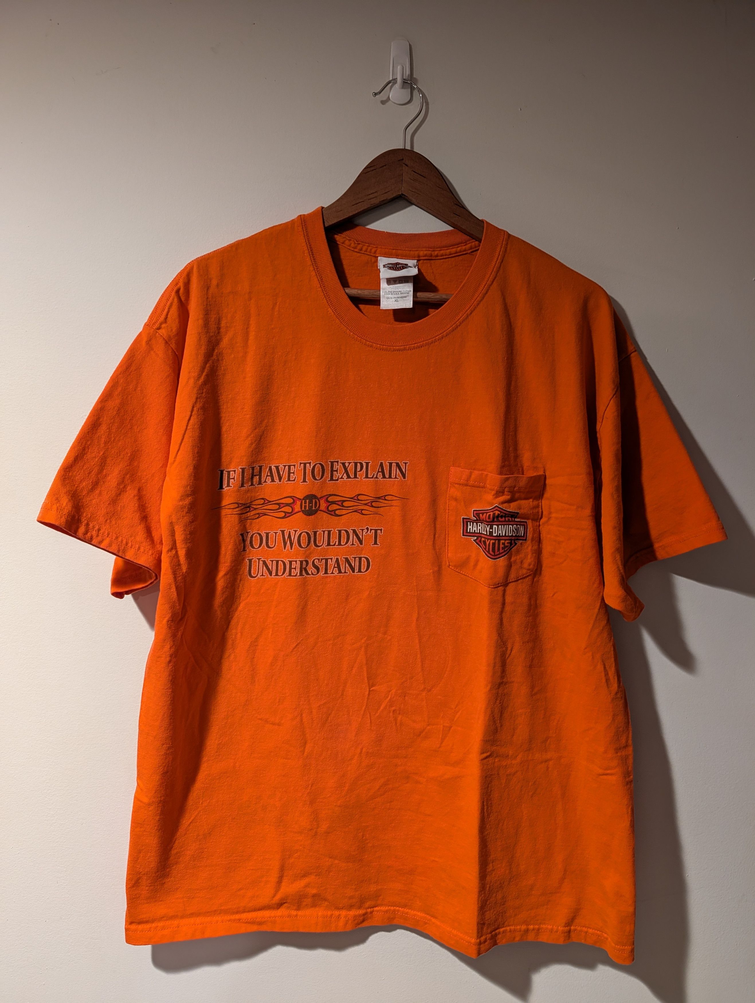 Harley Davidson Vintage Harley Davidson Kauai Hawaii Hula Girl Pocket Tee Size US XL / EU 56 / 4 - 9 Thumbnail