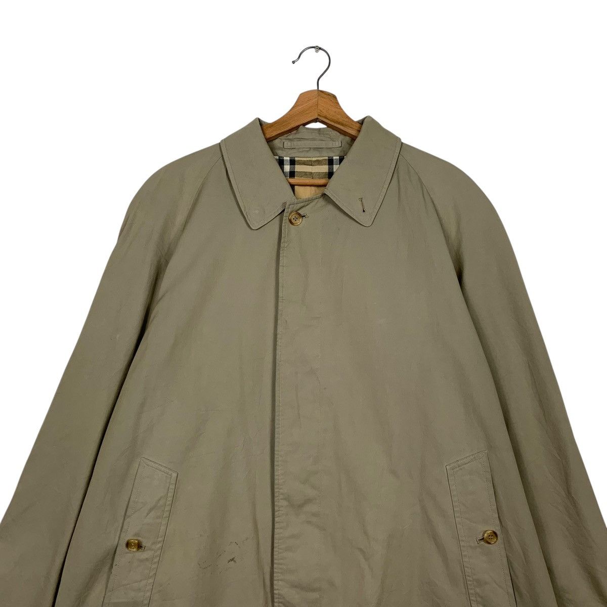 Burberry Vintage Burberrys Nova Check Overcoat Size US L / EU 52-54 / 3 - 3 Thumbnail